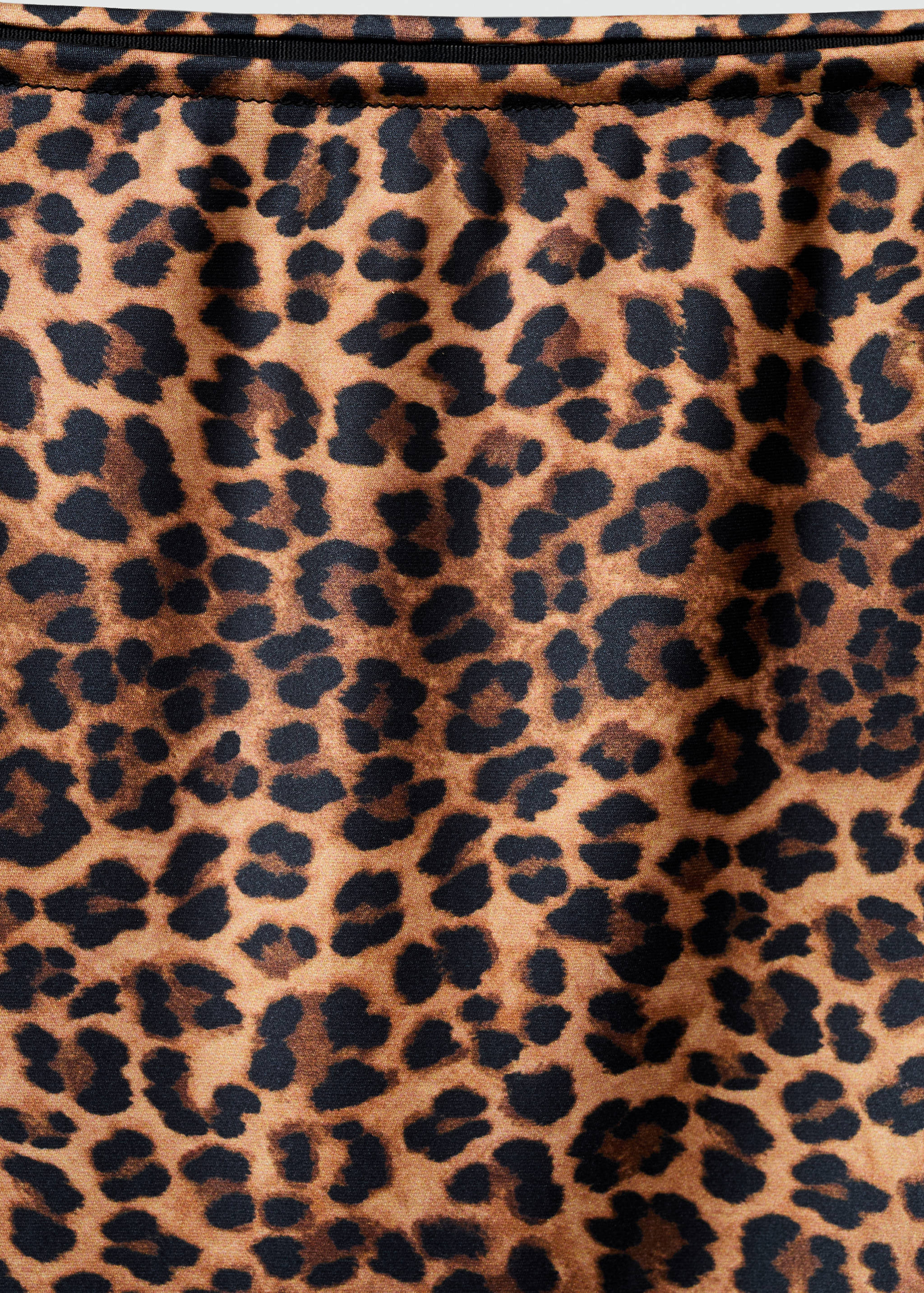 Leopard-print satin skirt - Details of the article 8