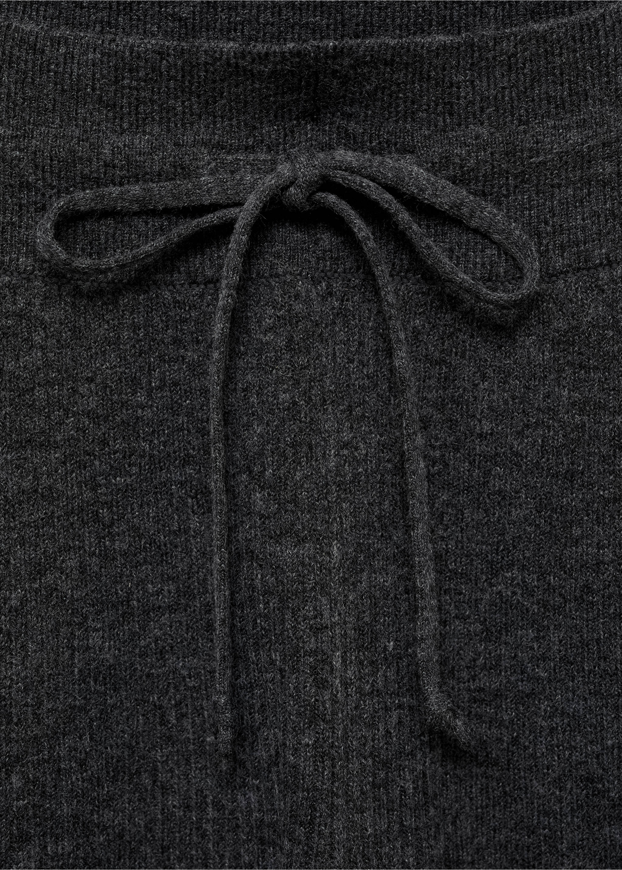 Pantalón punto fino canalé - Detalle del artículo 8, Gris antracita. Ref: 77095630-00.