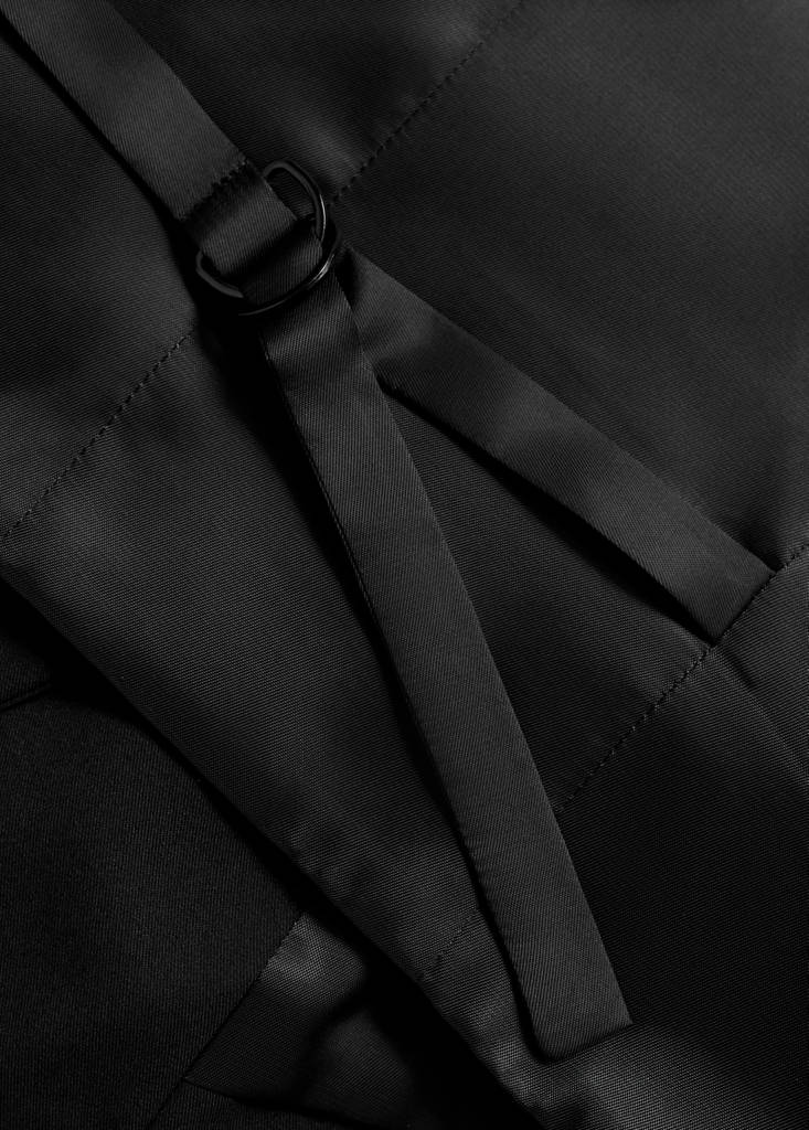 Suit waistcoat with buttons — Black