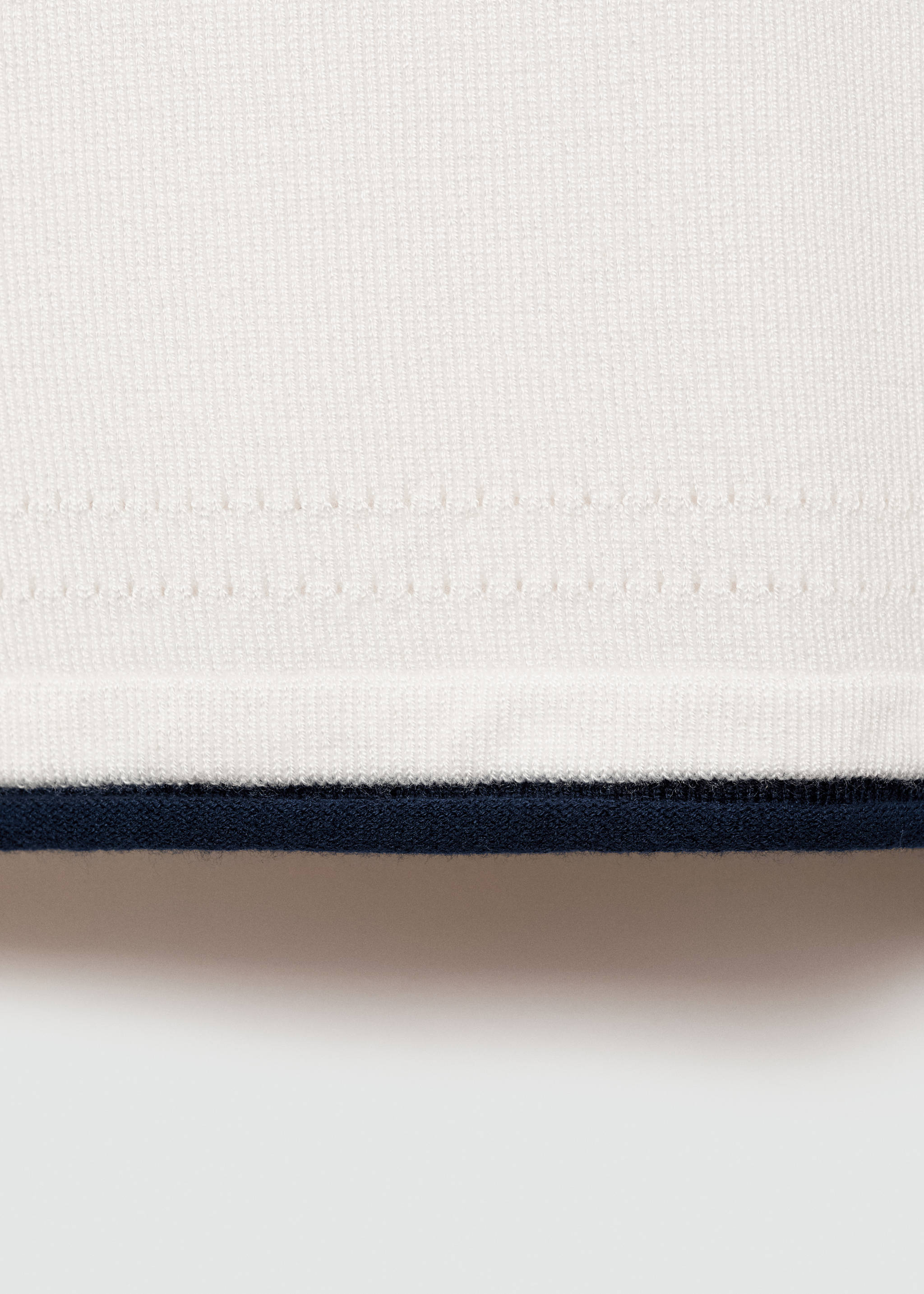 Striped fine-knit sweater - Details of the article 0