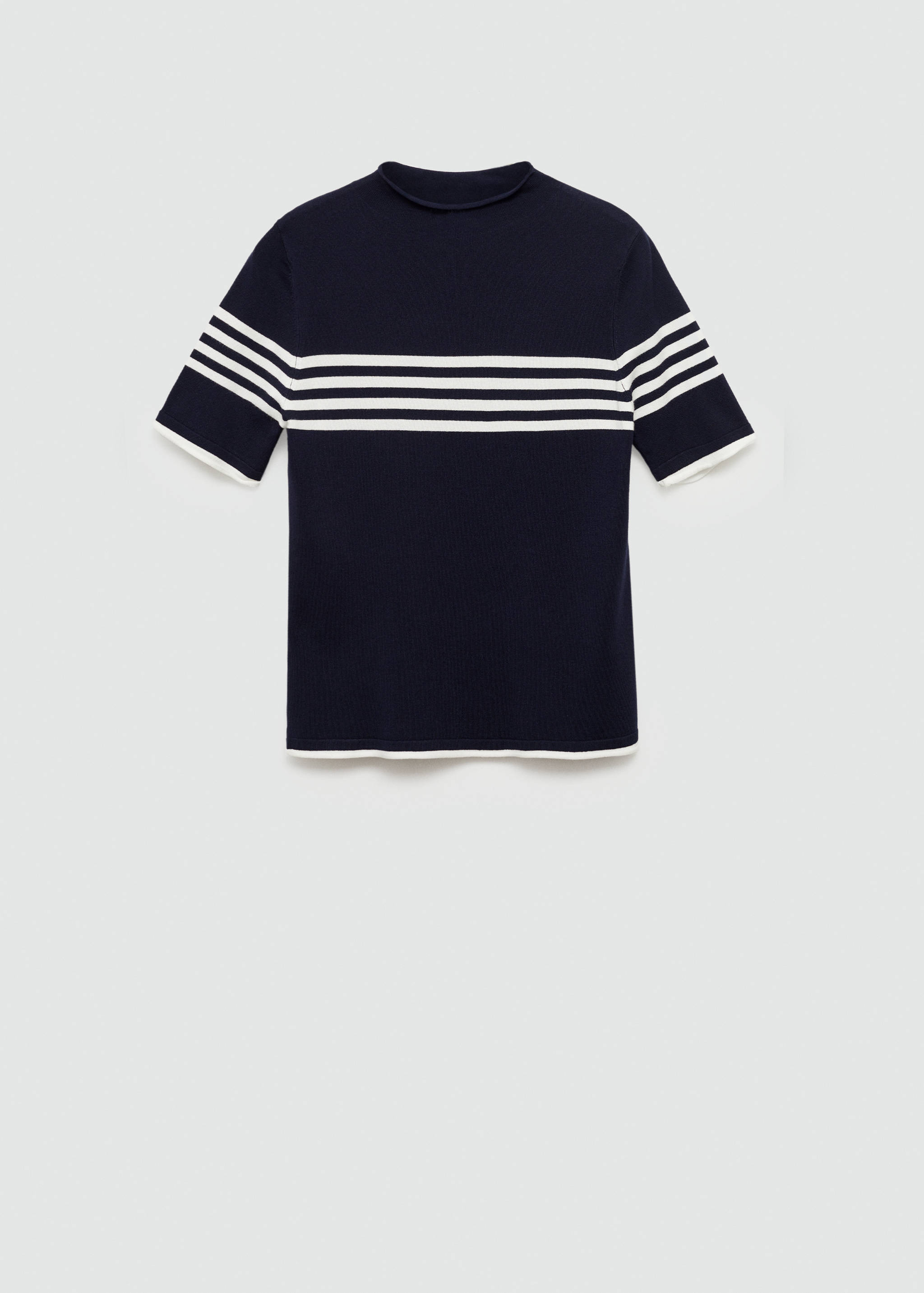 Striped fine-knit sweater - Article without model