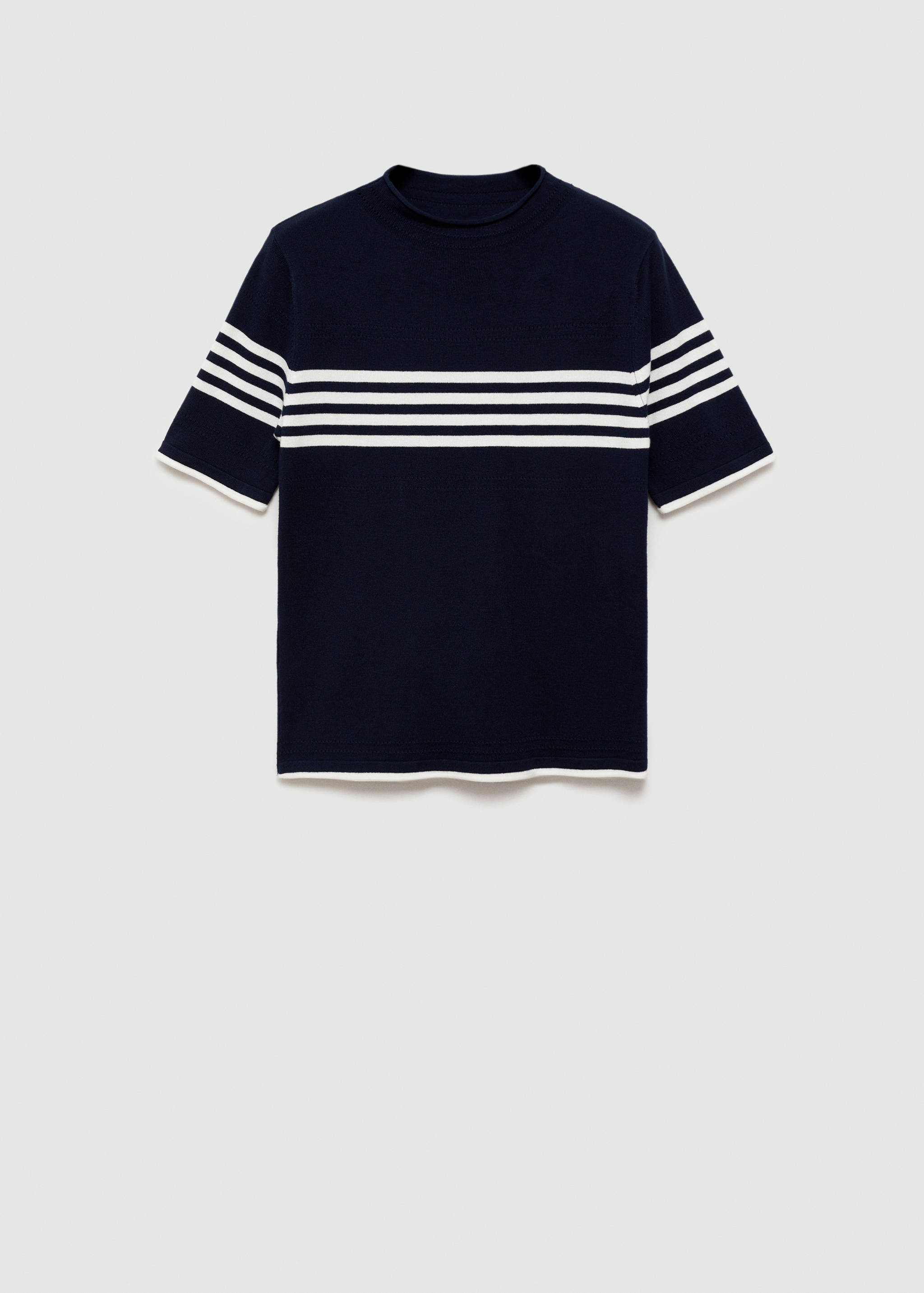 Striped fine-knit sweater - Article without model