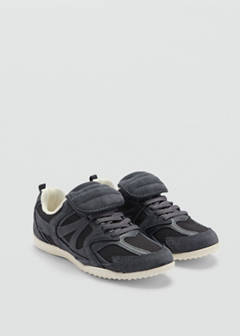 Leather panel sneakers — Night Blue 2
