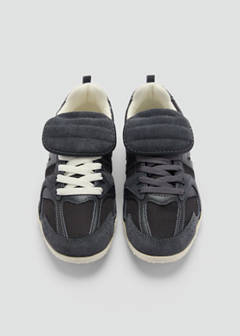 Leather panel sneakers — Night Blue 5