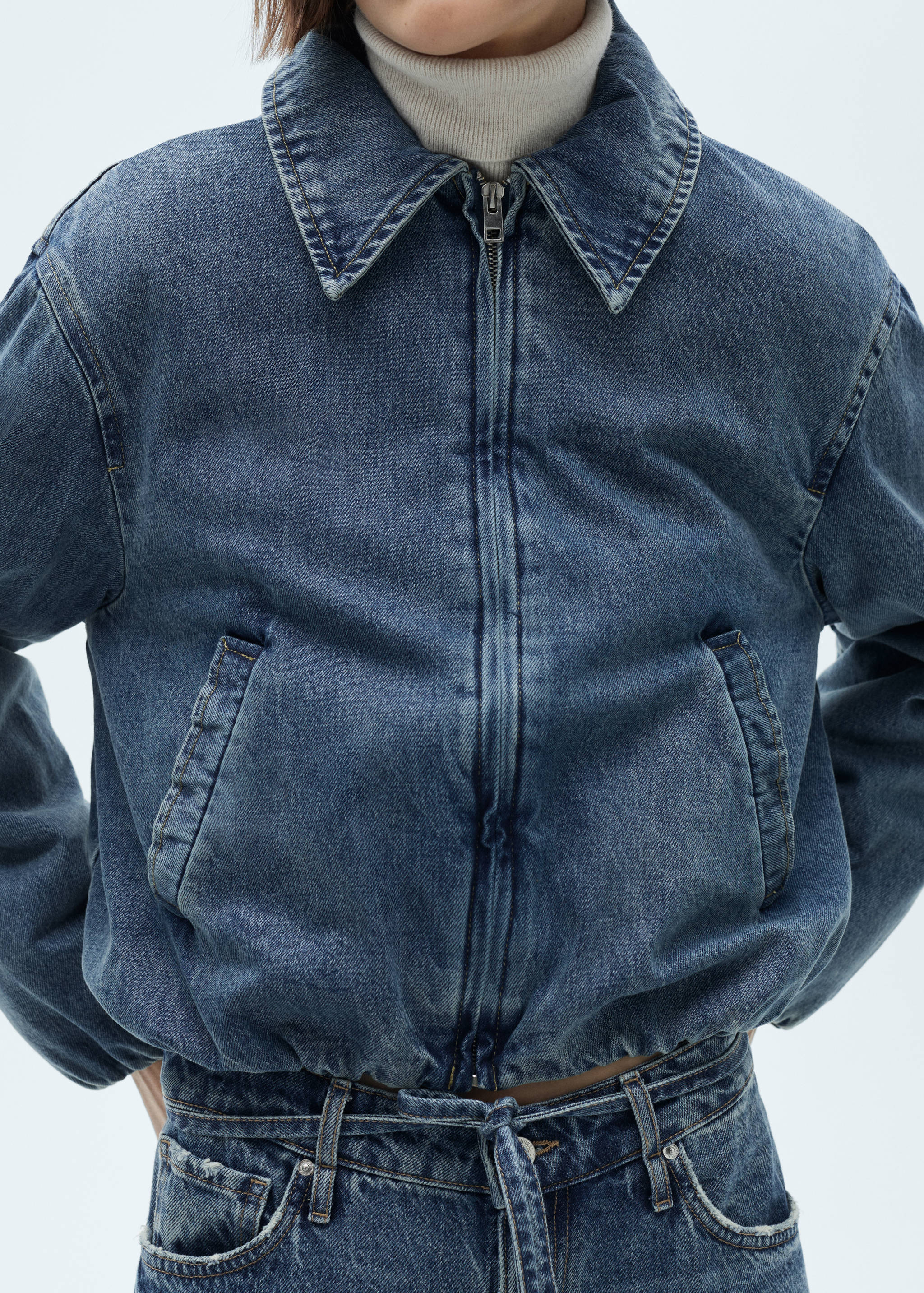 Pocketed denim jacket - Details of the article 6