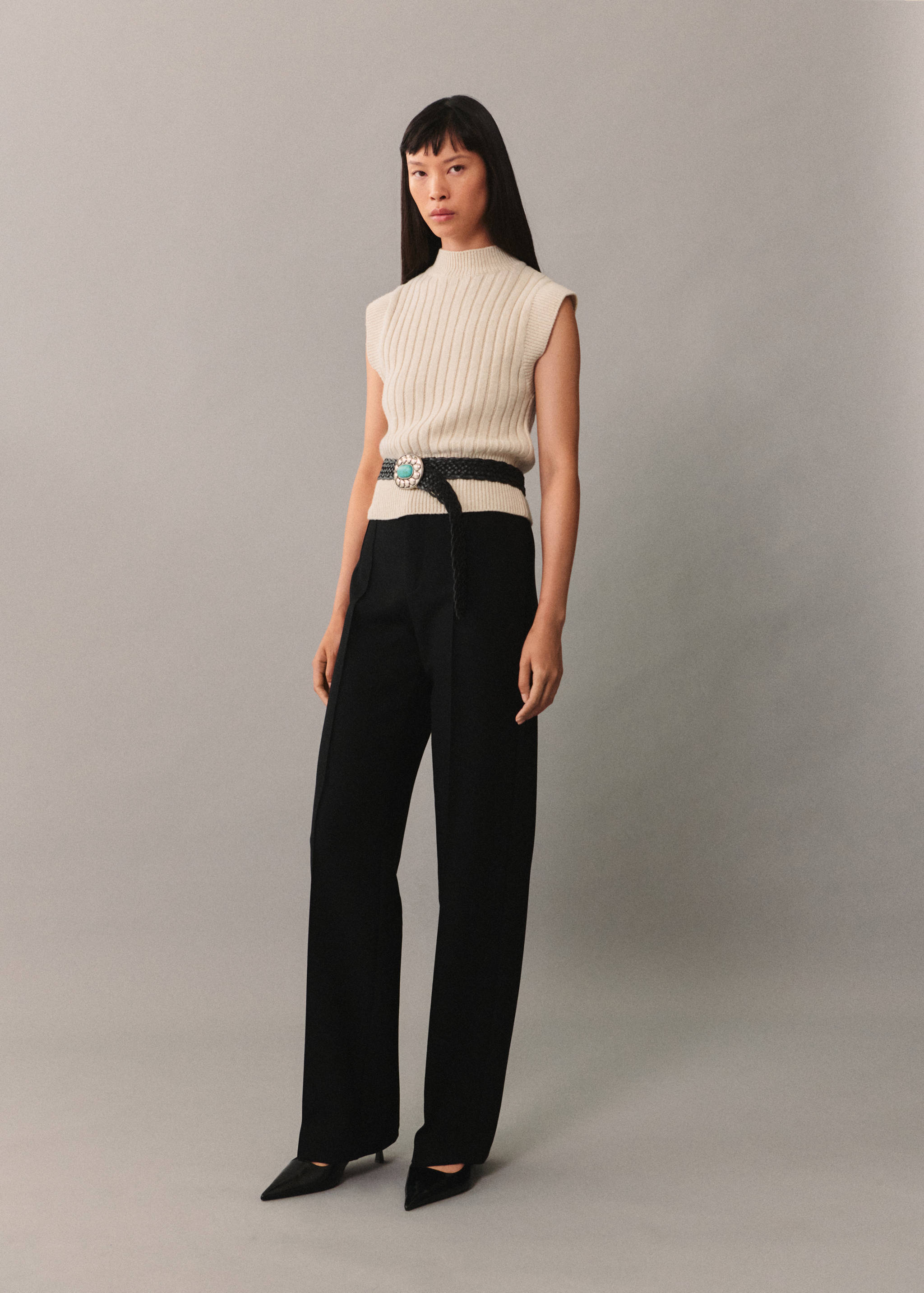 Chaleco punto cuello perkins - Plano general