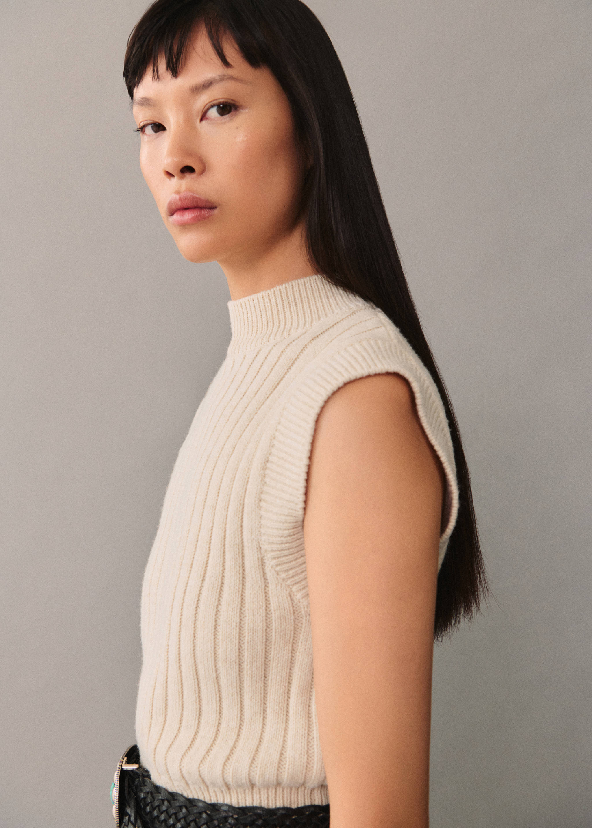 Chaleco punto cuello perkins - Detalle del artículo 1