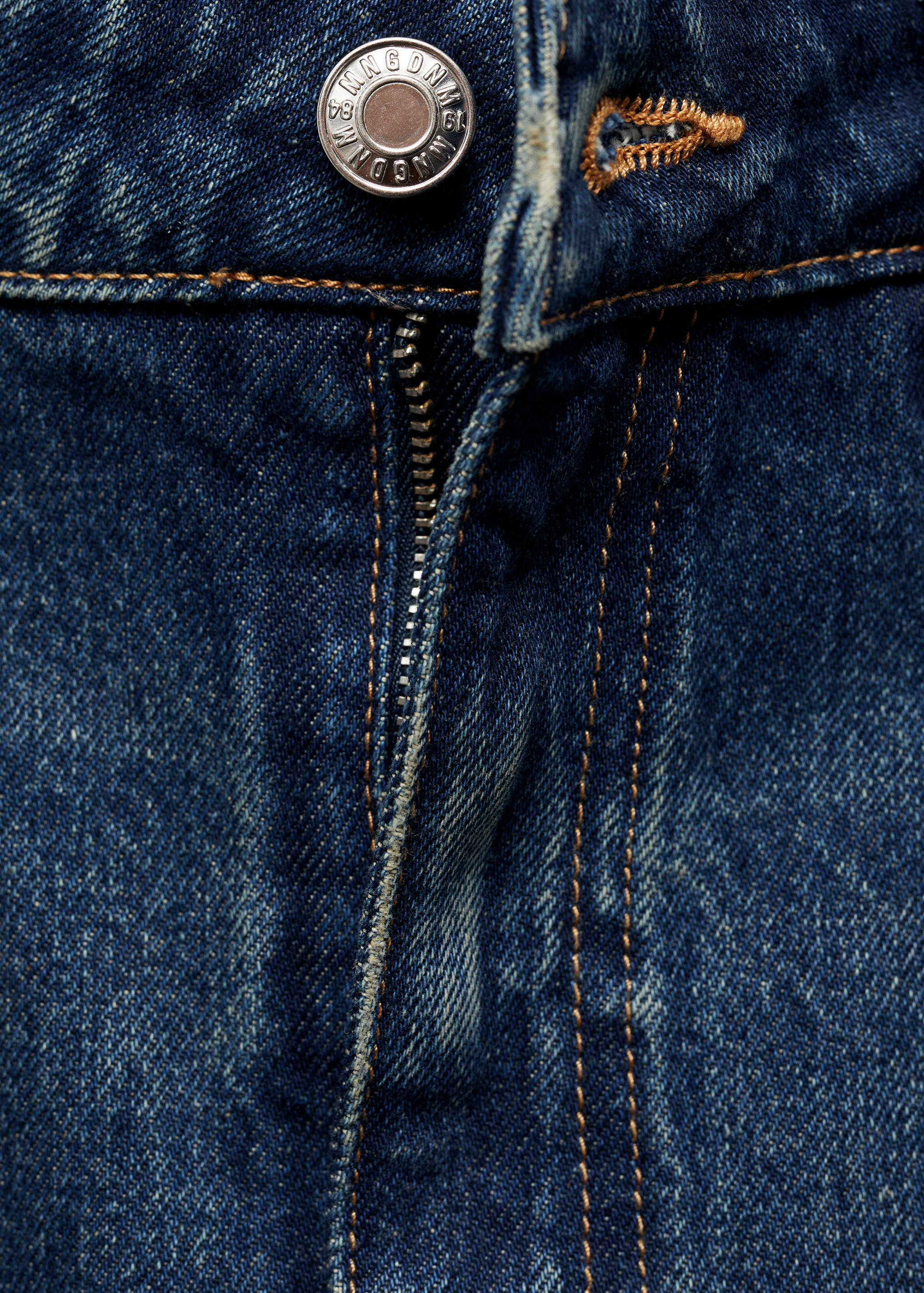 牛仔中筒裙 - null