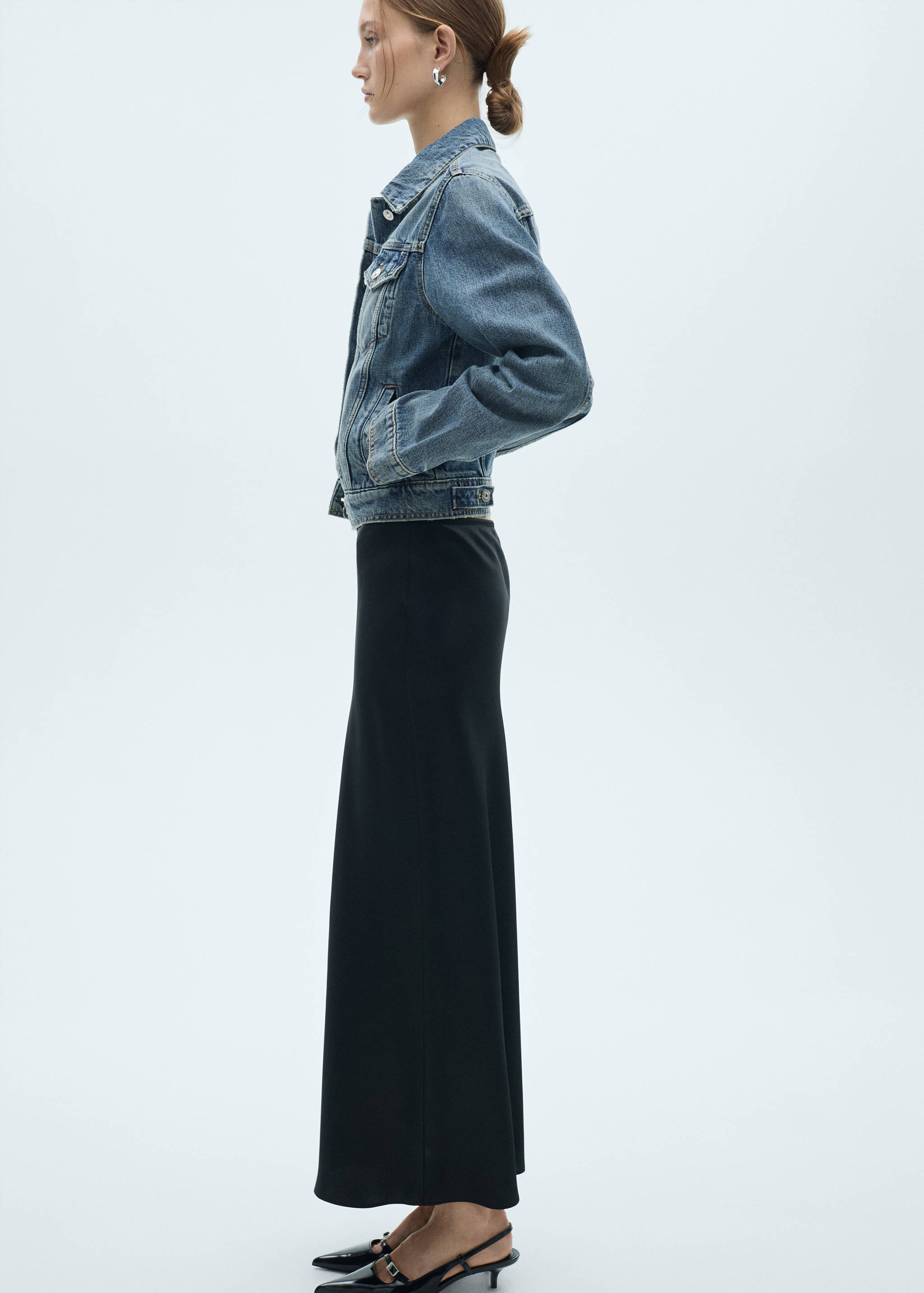 Pocketed denim jacket - Details of the article 4