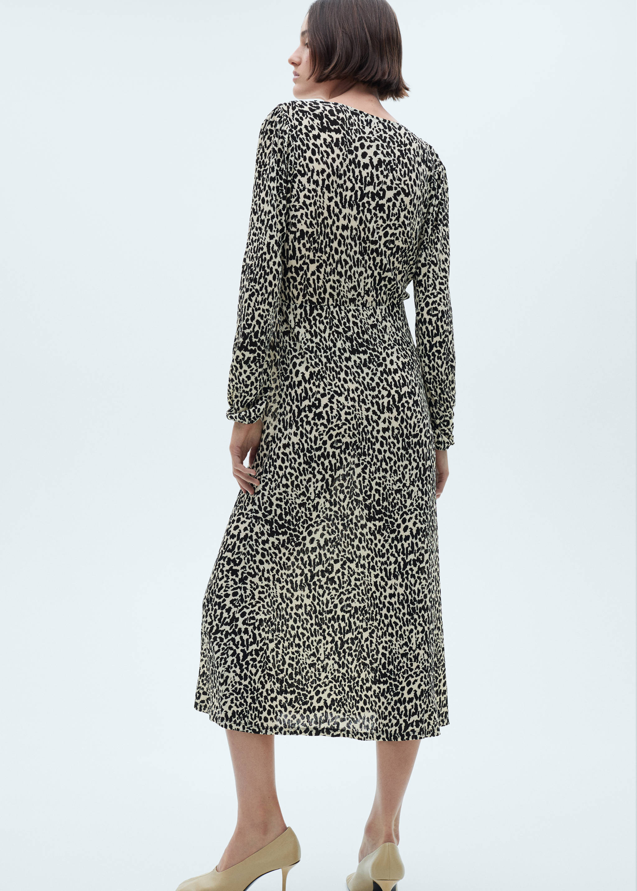 Leopard-print long dress - Verso de l’article