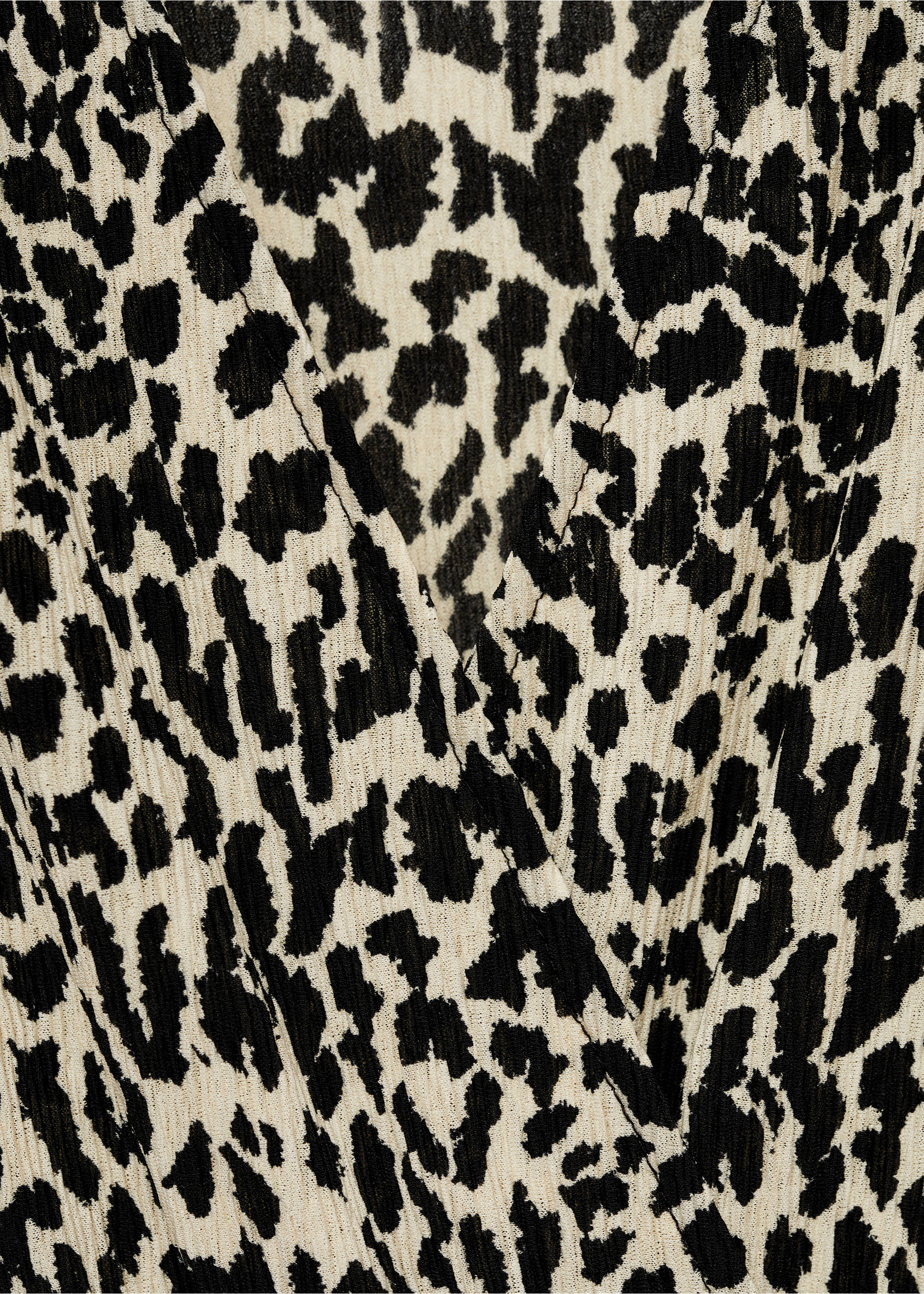 Uzun leopar elbise - Ürün detayı 8, Ekrü. Ref: 77095648-00.