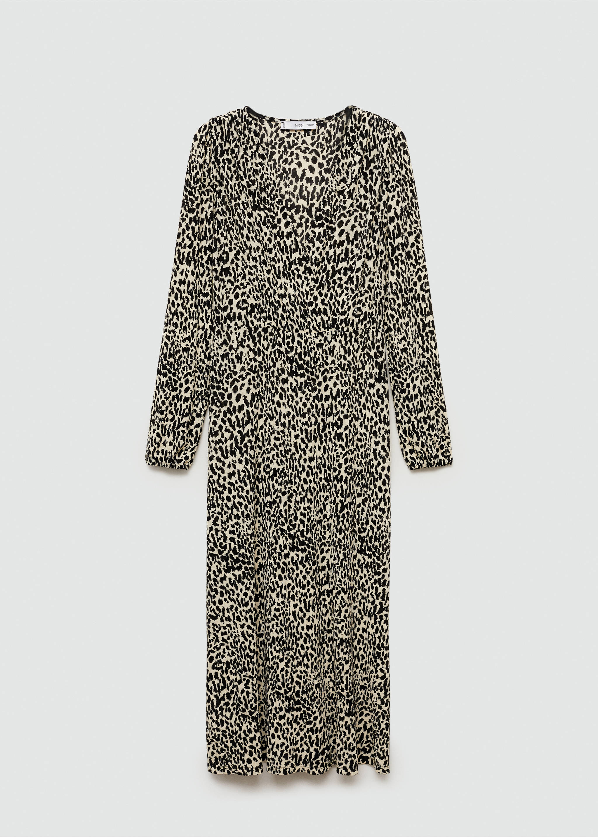 Uzun leopar elbise - Modelsiz ürün, Ekrü. Ref: 77095648-00.