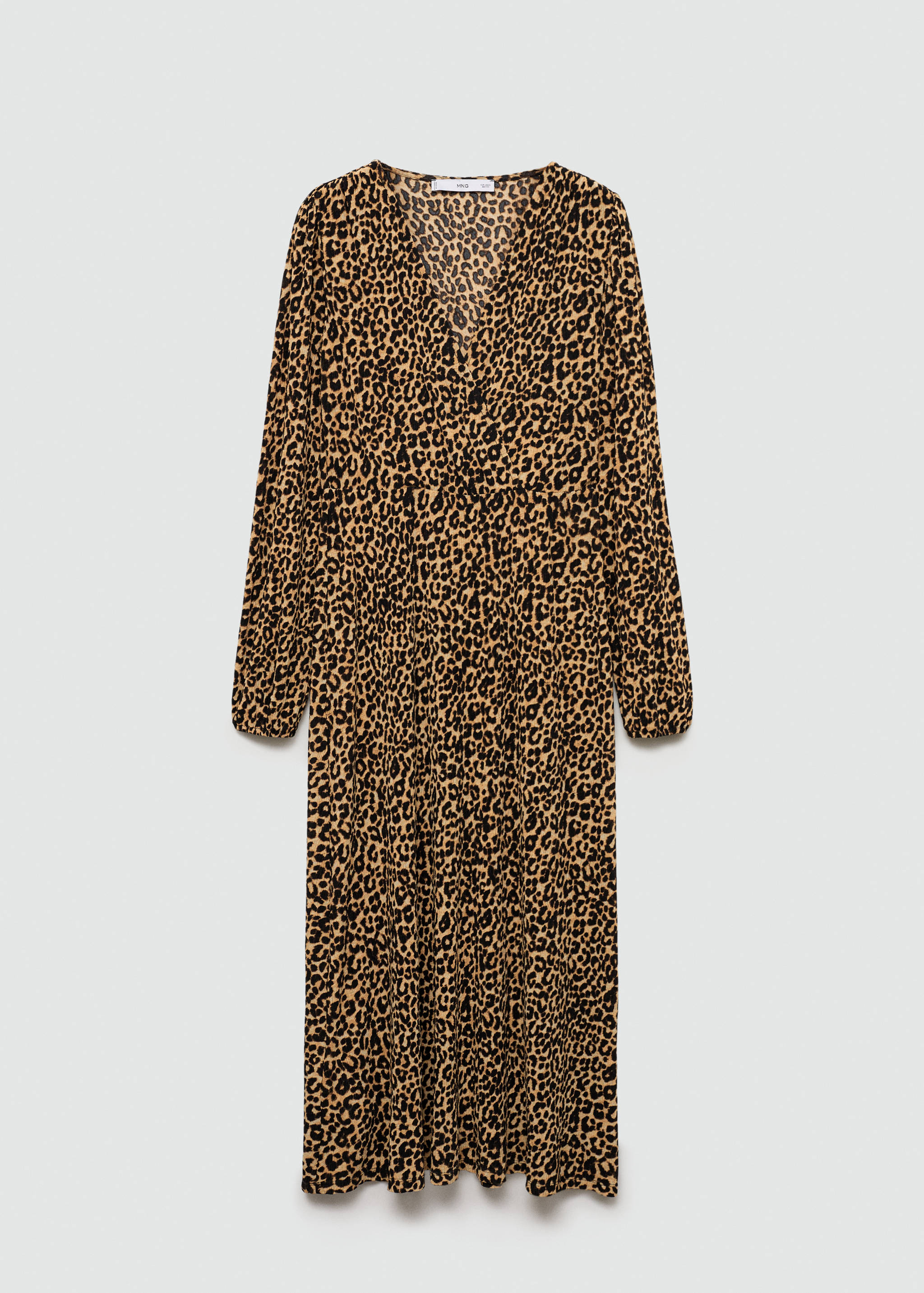 Leopard-print long dress - Article without model