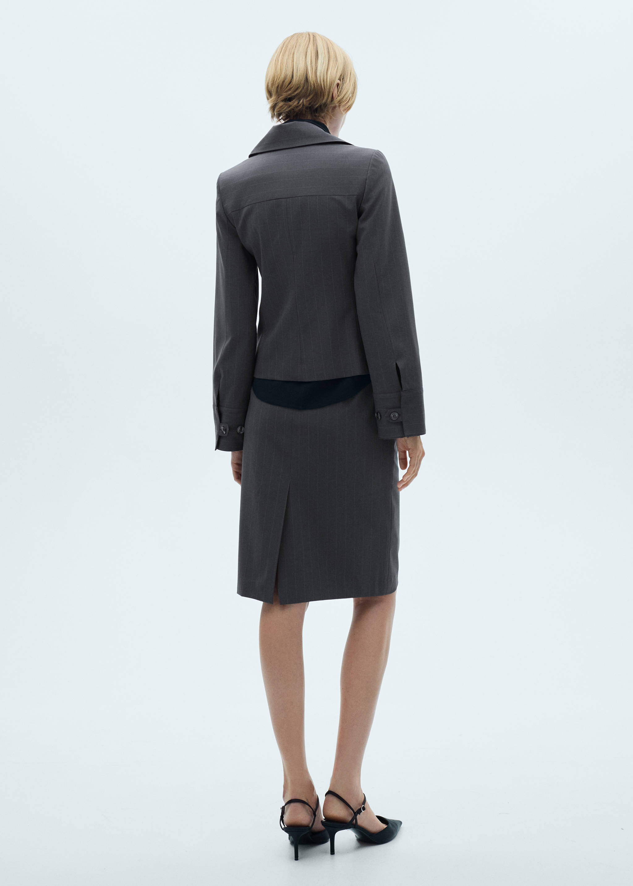 Falda lápiz raya diplomática - Reverso del artículo