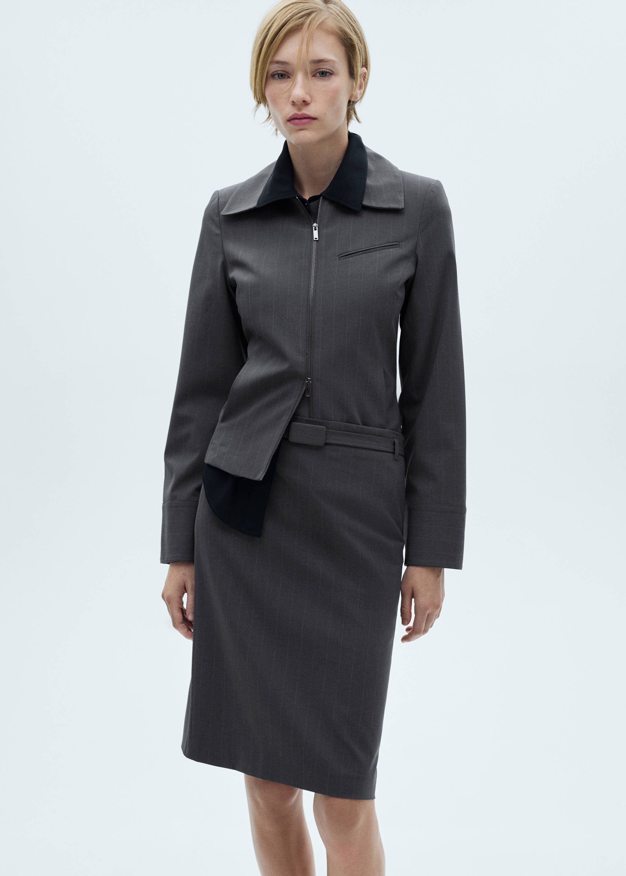 Falda lápiz raya diplomática - Detalle del artículo 1