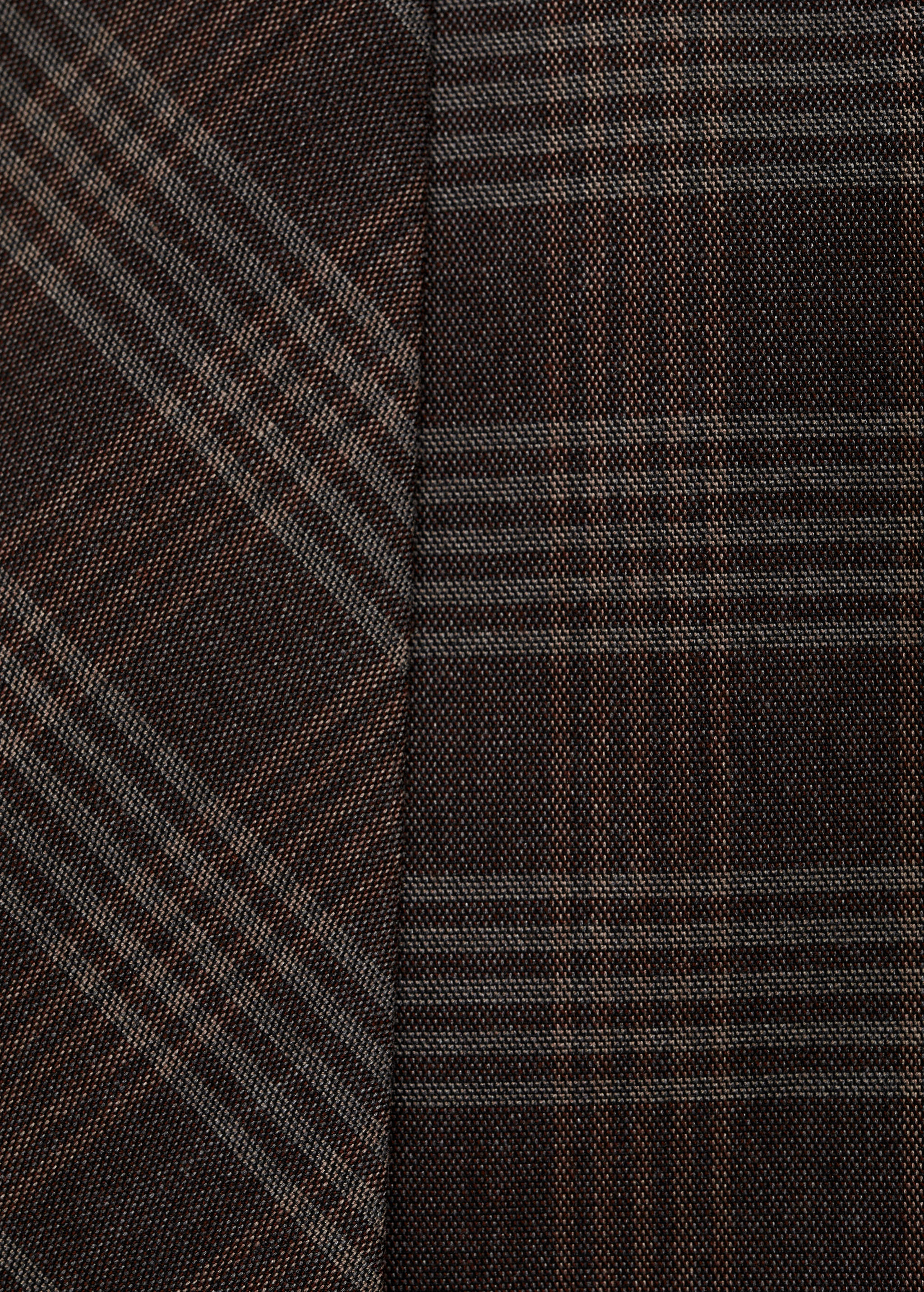 Check skirt with double belt - Details of the article 0