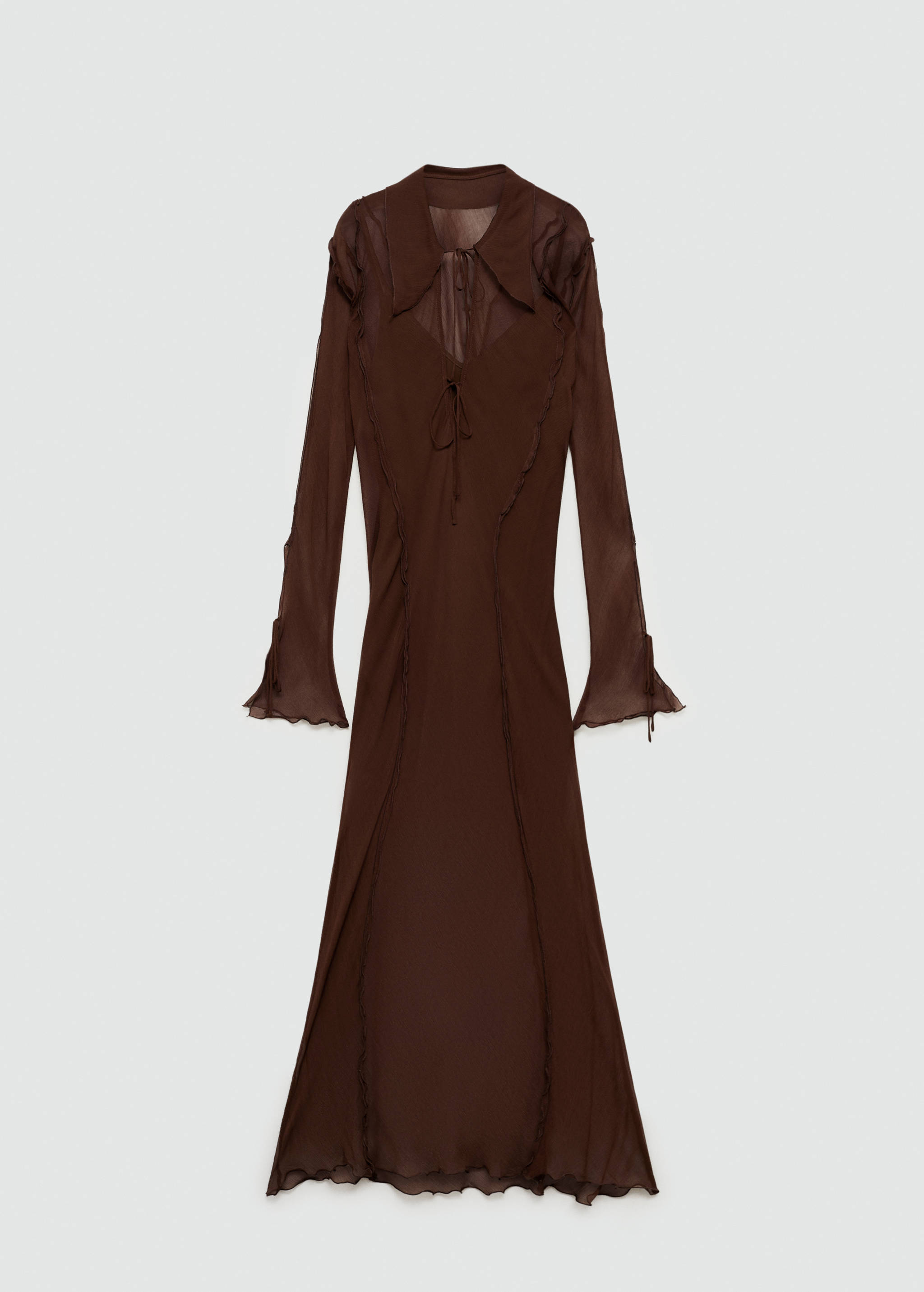 Vestido gasa evasé - Article without model