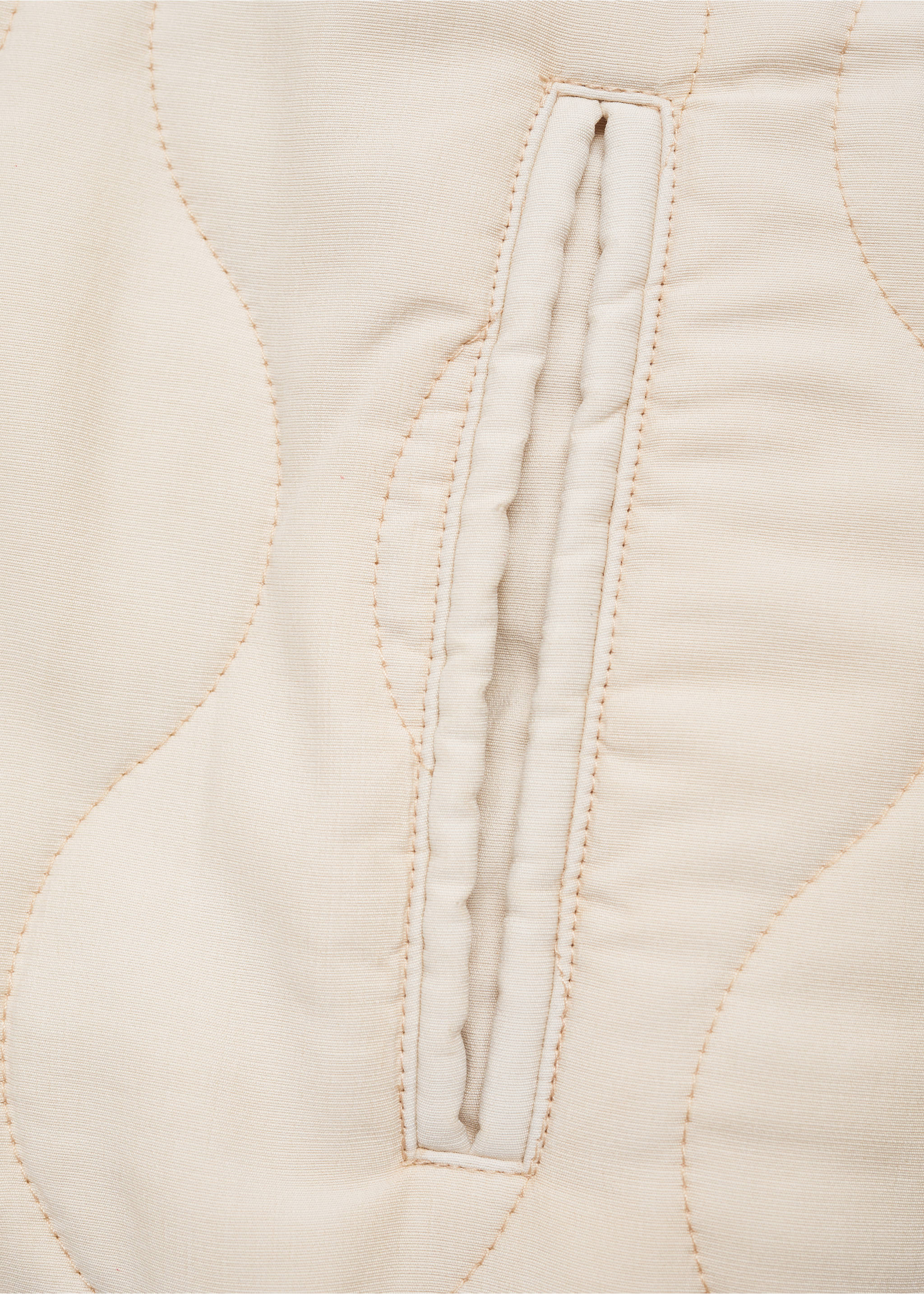 Chaqueta bomber acolchada - Detalle del artículo 0, Crudo. Ref: 77095653-00.