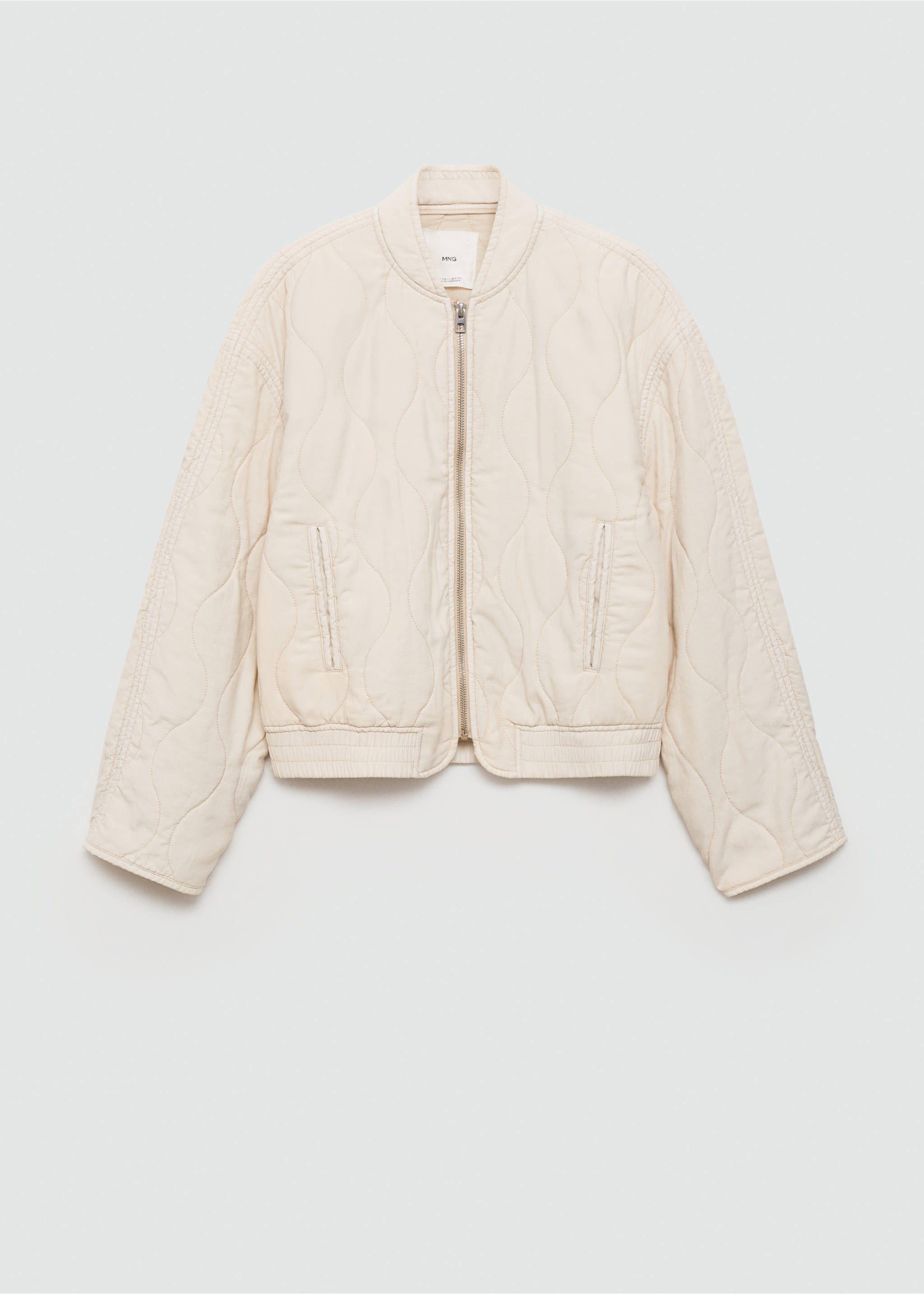 Chaqueta bomber acolchada - Artículo sin modelo, Crudo. Ref: 77095653-00.