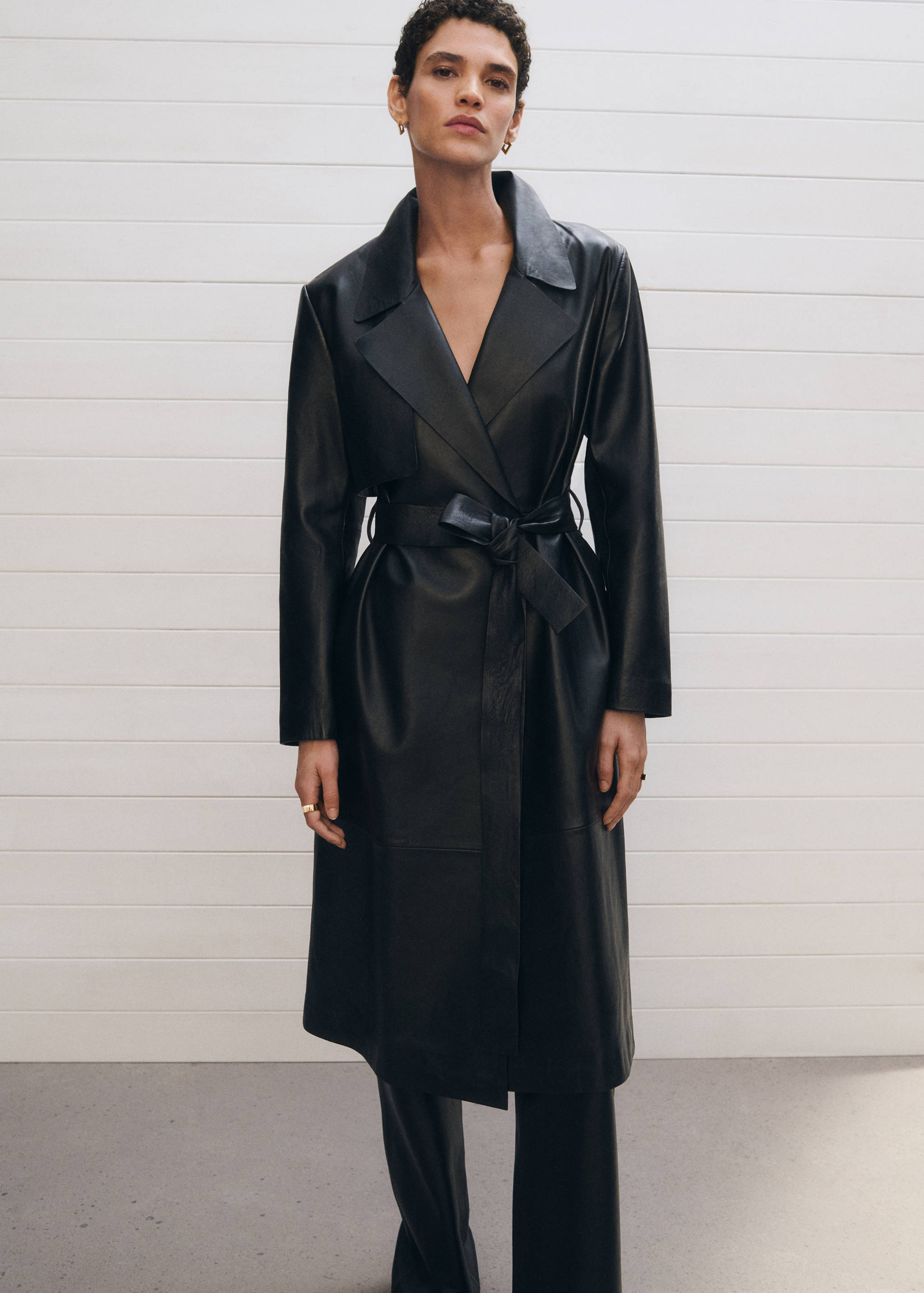 Trench cuir ceinture - Détail de l'article 5