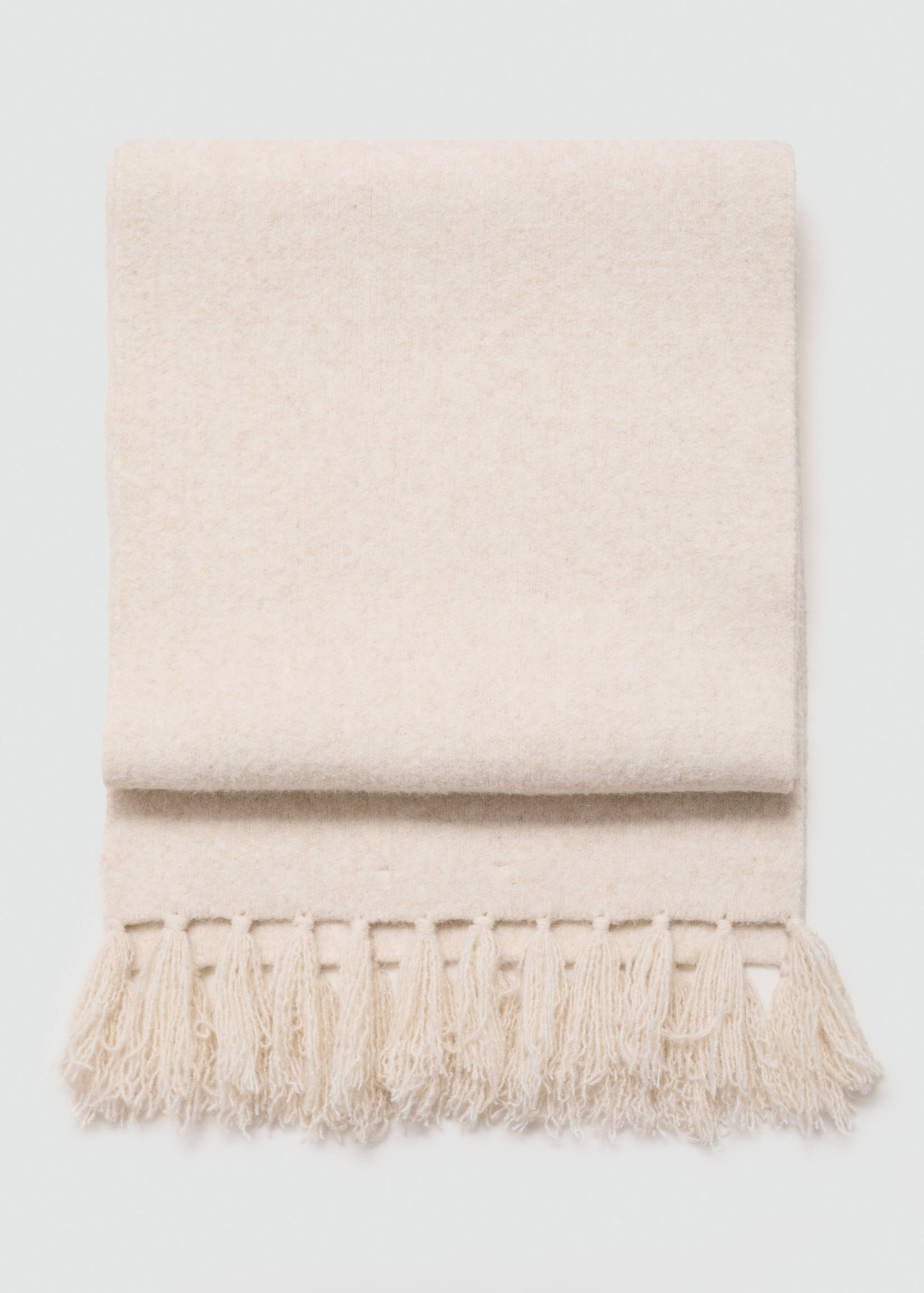 Knitted coat with detachable scarf - Details of the article 0