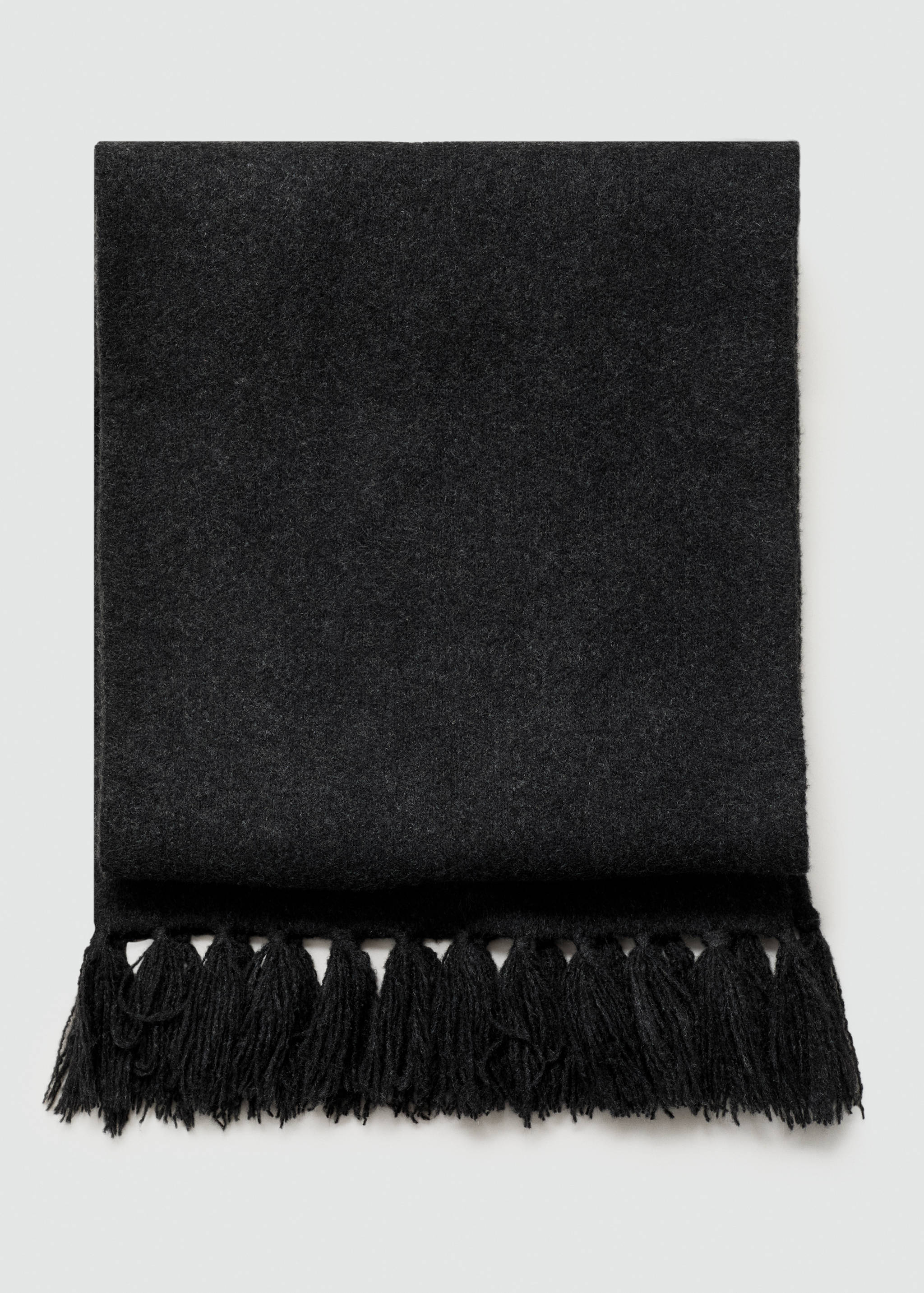 Knitted coat with detachable scarf - Details of the article 0