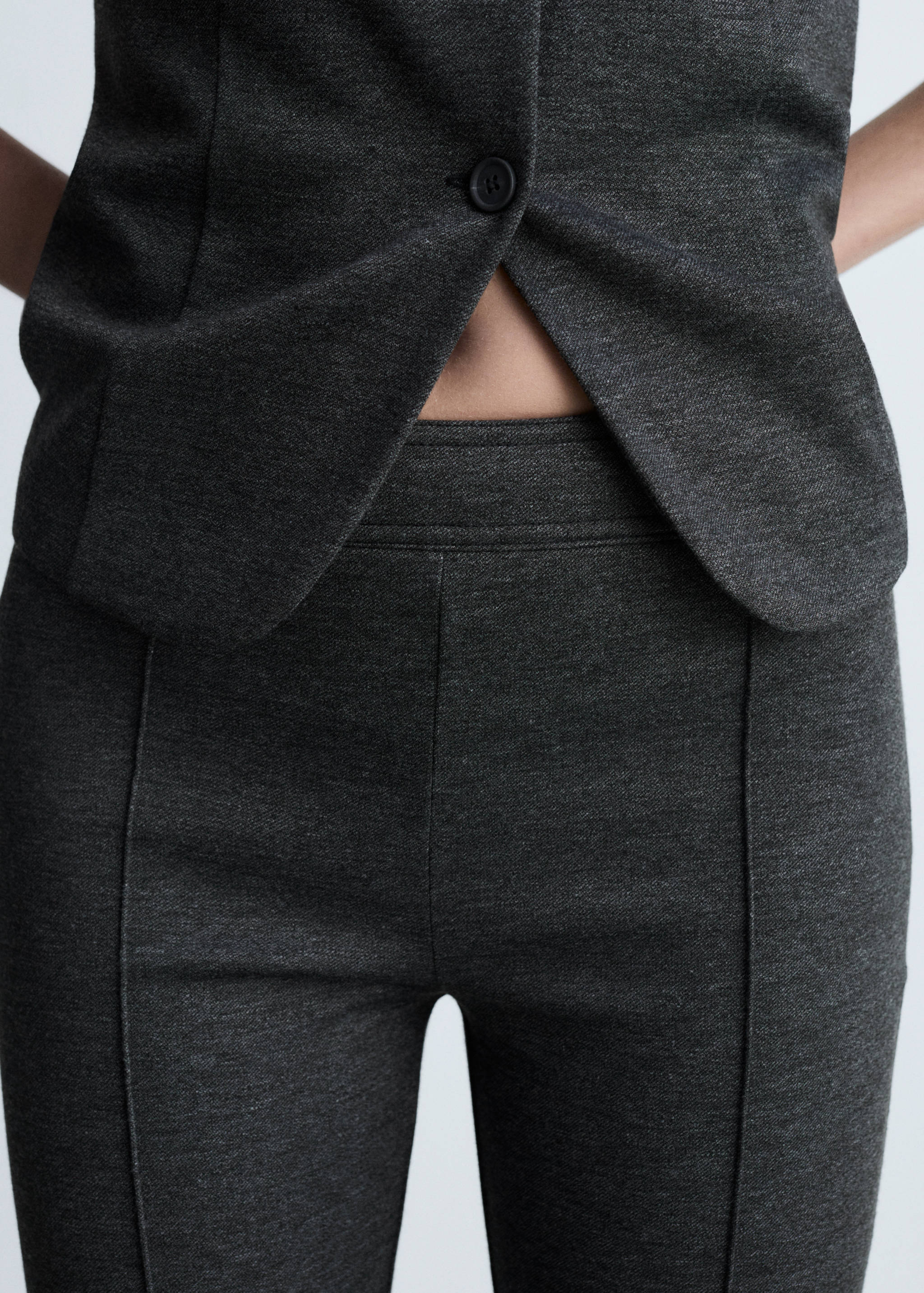 Flared trousers with seams - Details of the article 6