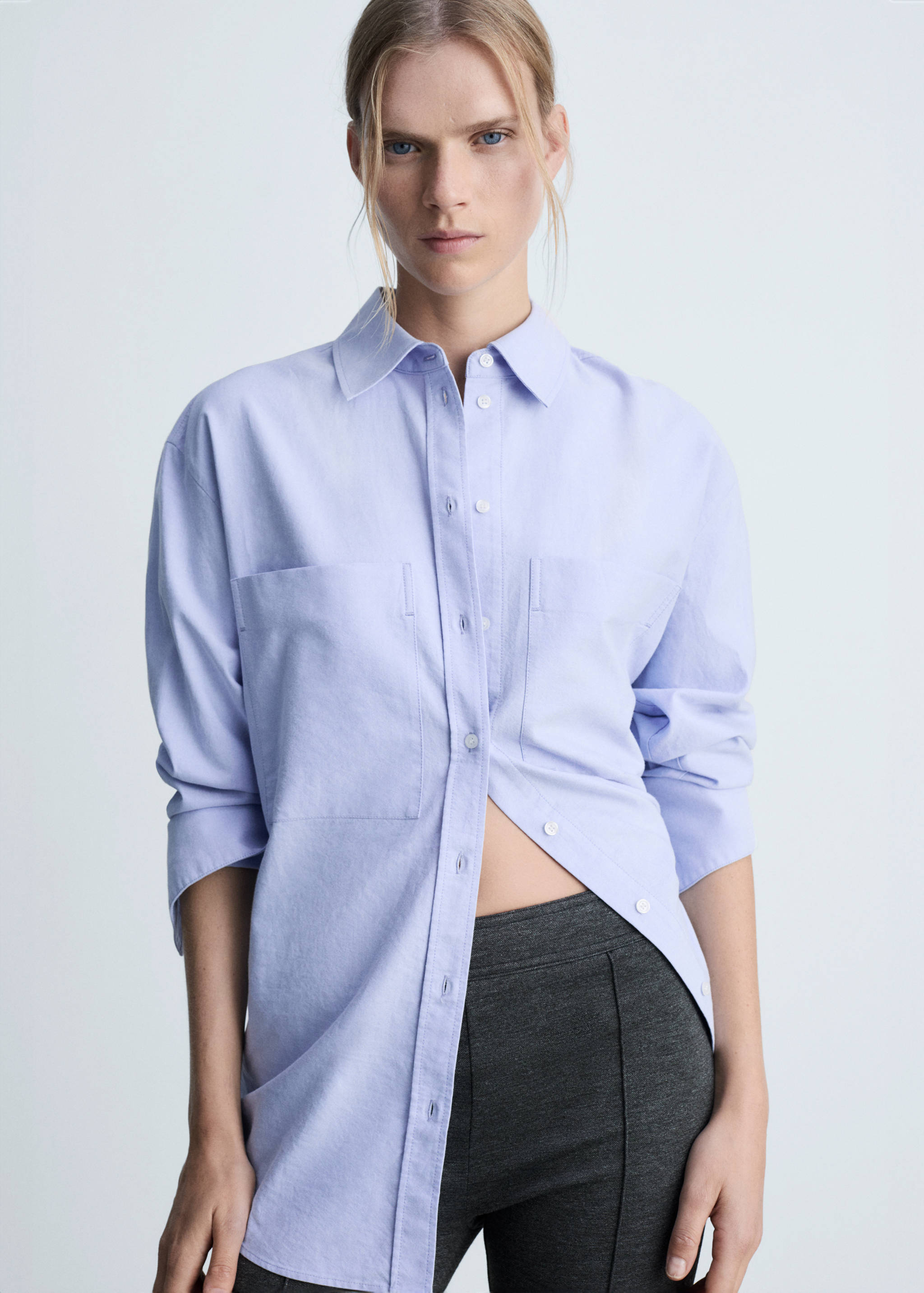 Flared trousers with seams - Details of the article 2