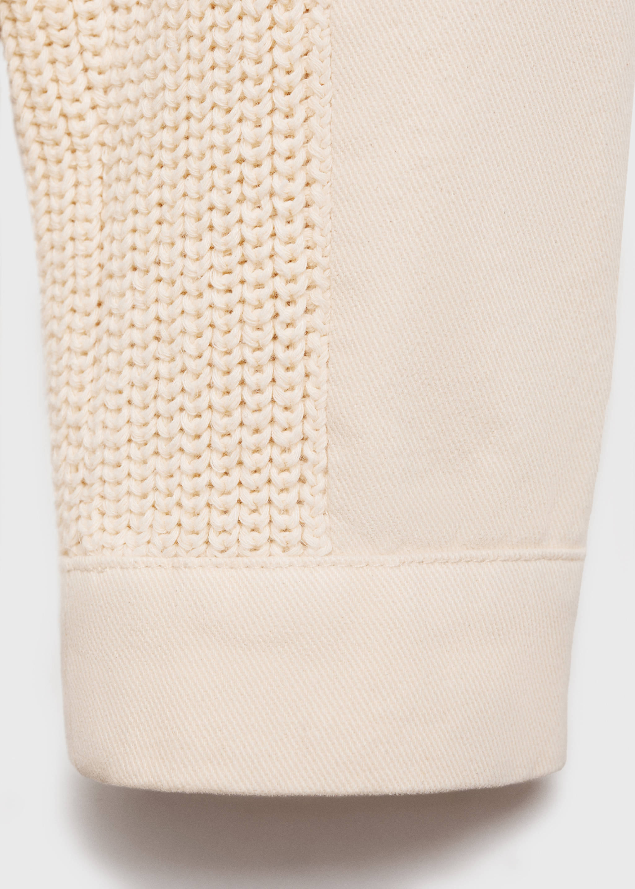 Комбинированная куртка из трикотажа - Деталь изделия 0