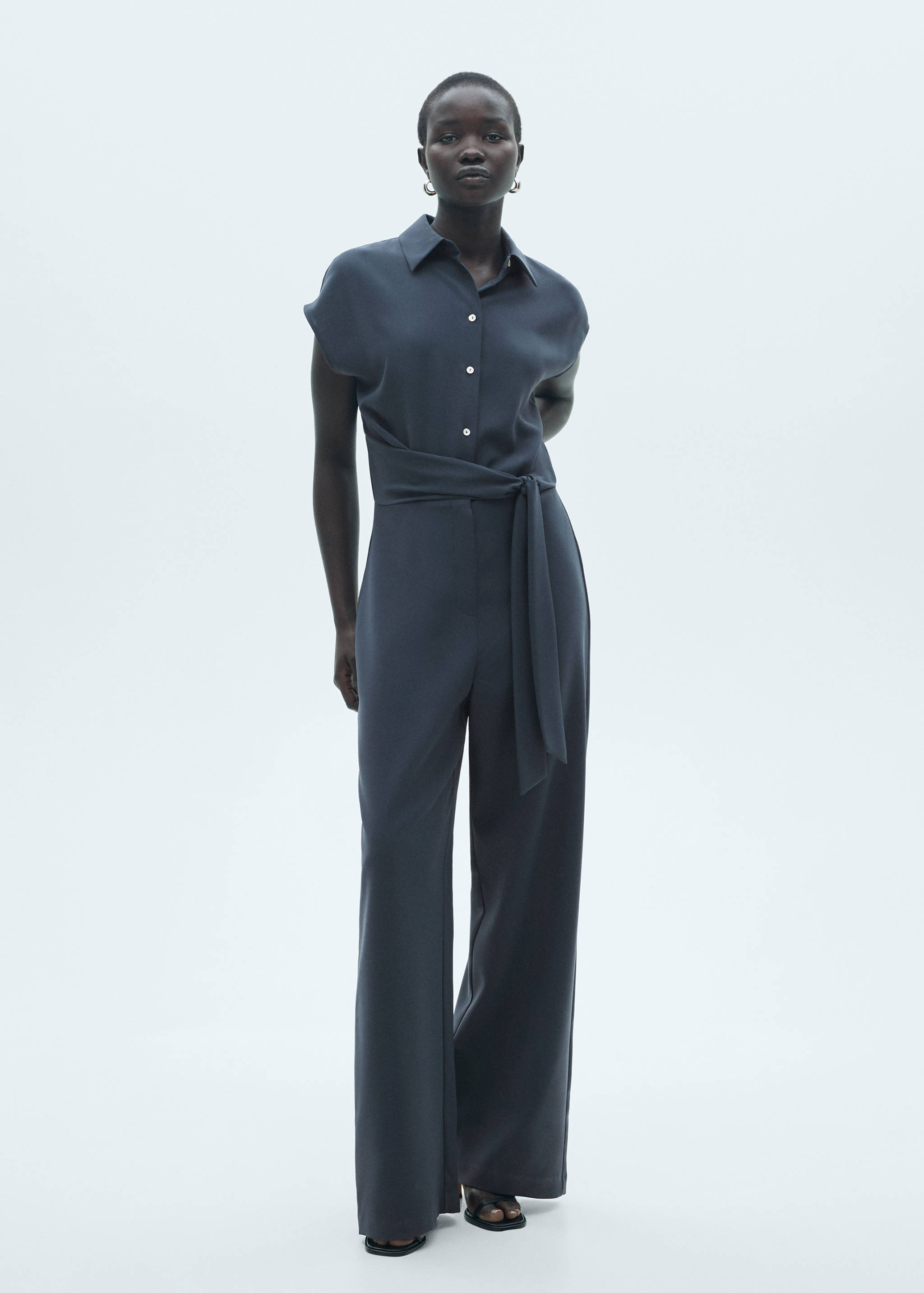 Long jumpsuit with lacing - General plane
