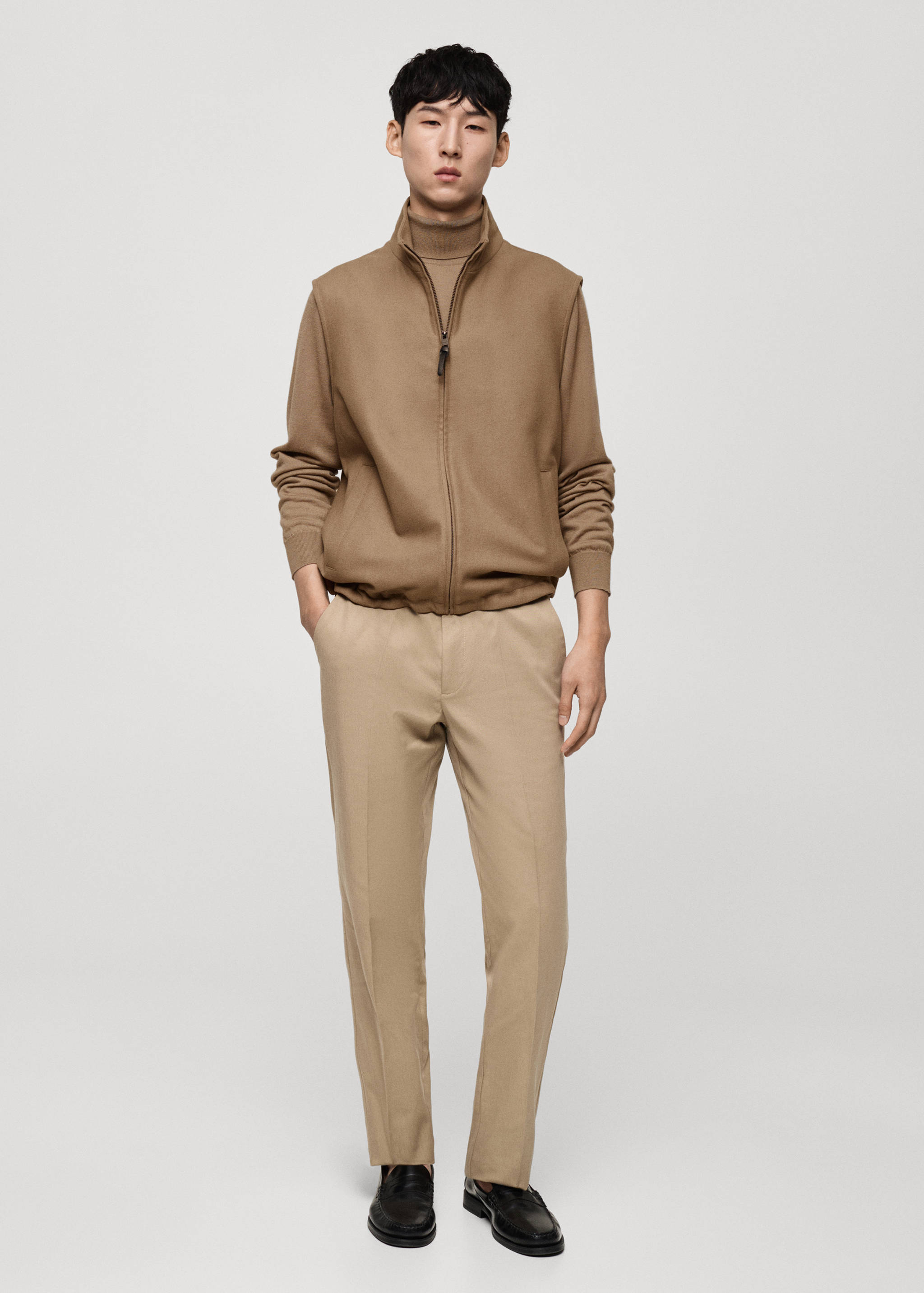 Gilet laine poches - Plan général