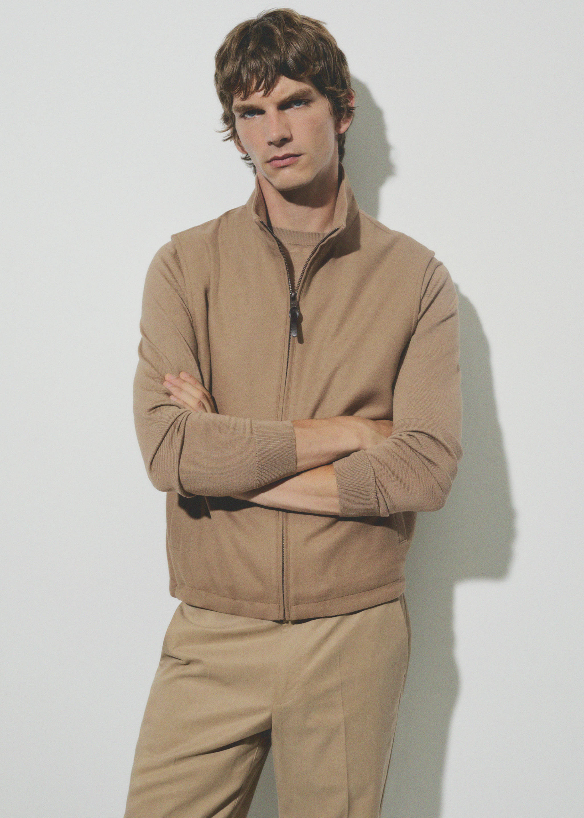 Wool-blend gilet with pockets - Details of the article 3