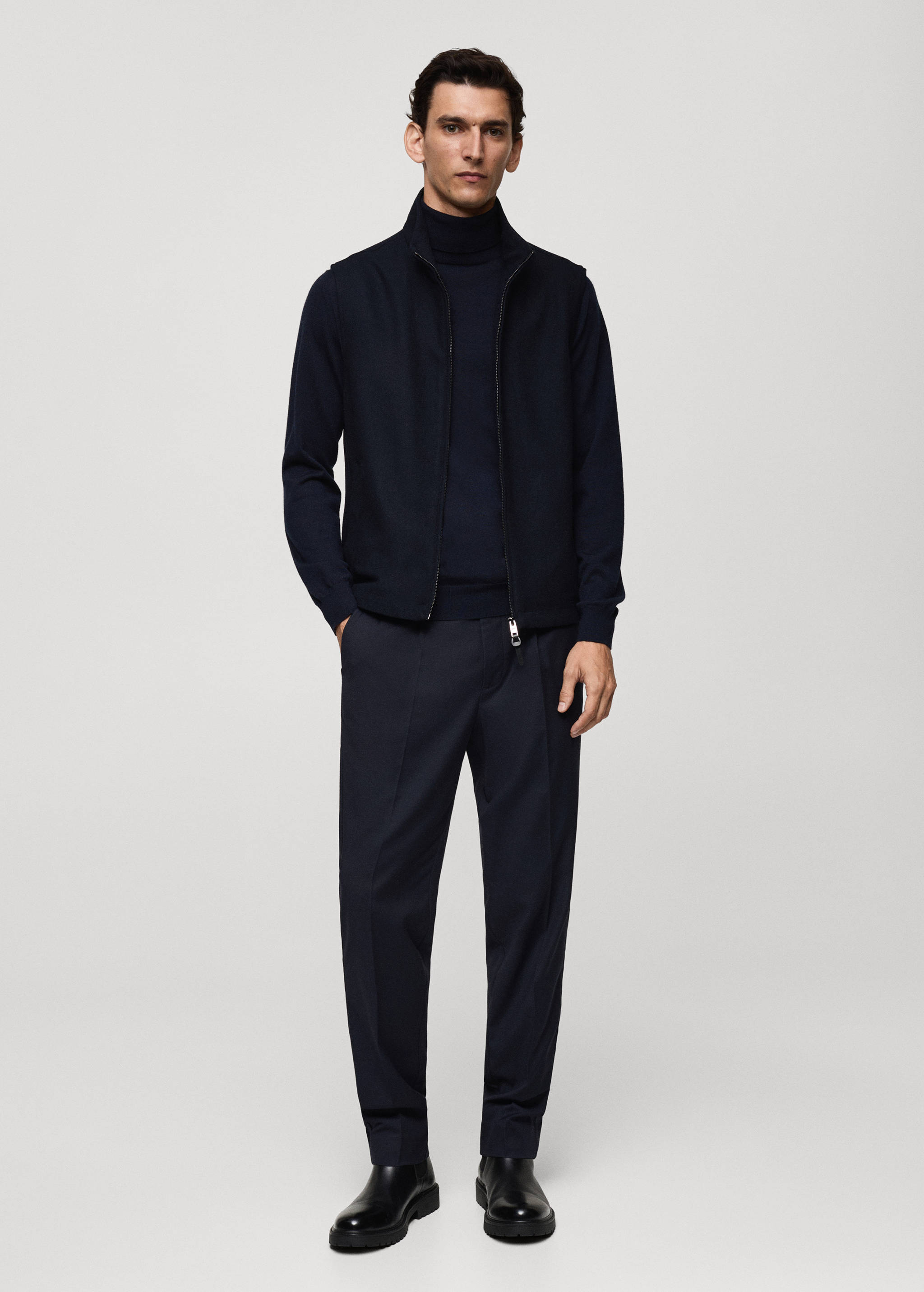 Gilet laine poches - Plan général