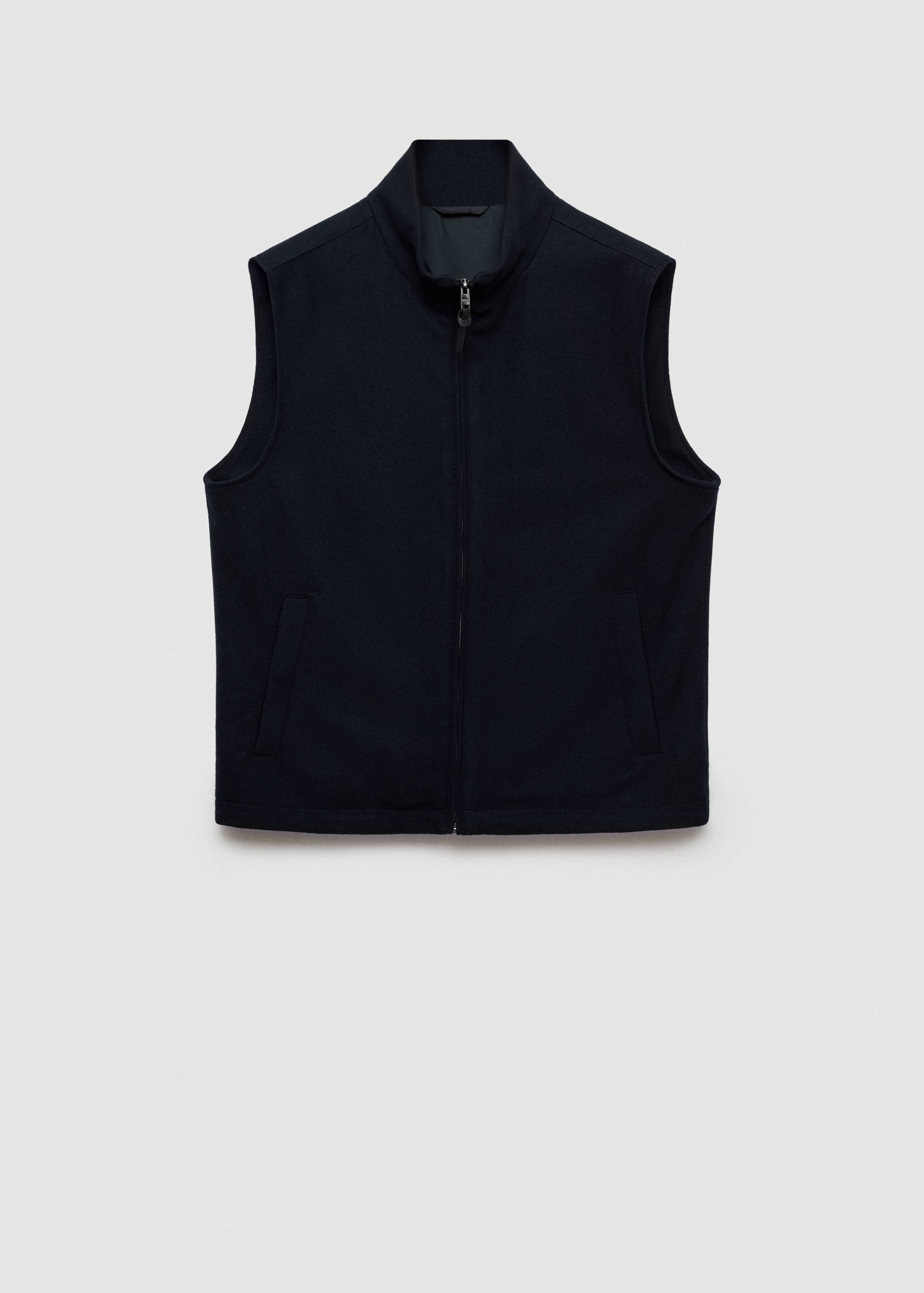 Wool-blend gilet with pockets - Article without model