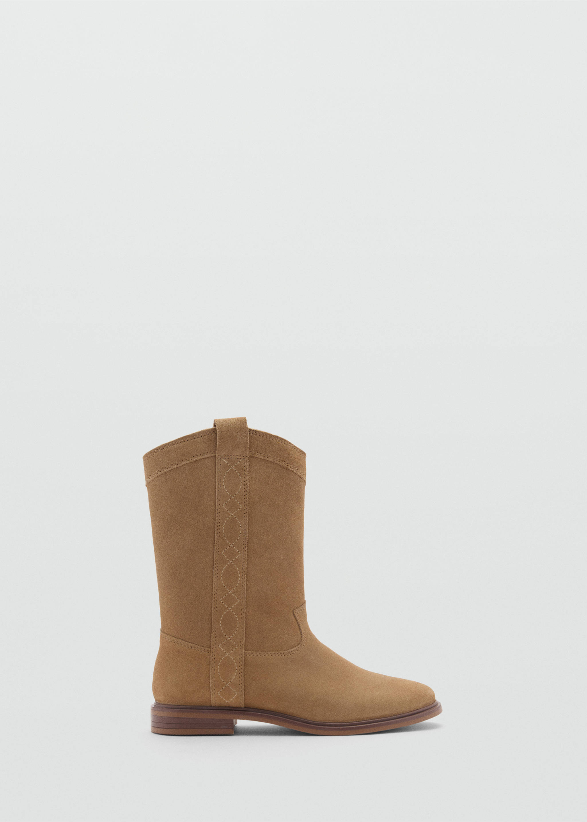 Leather high boots - Article without model, Sand. Ref: 77095962-00.