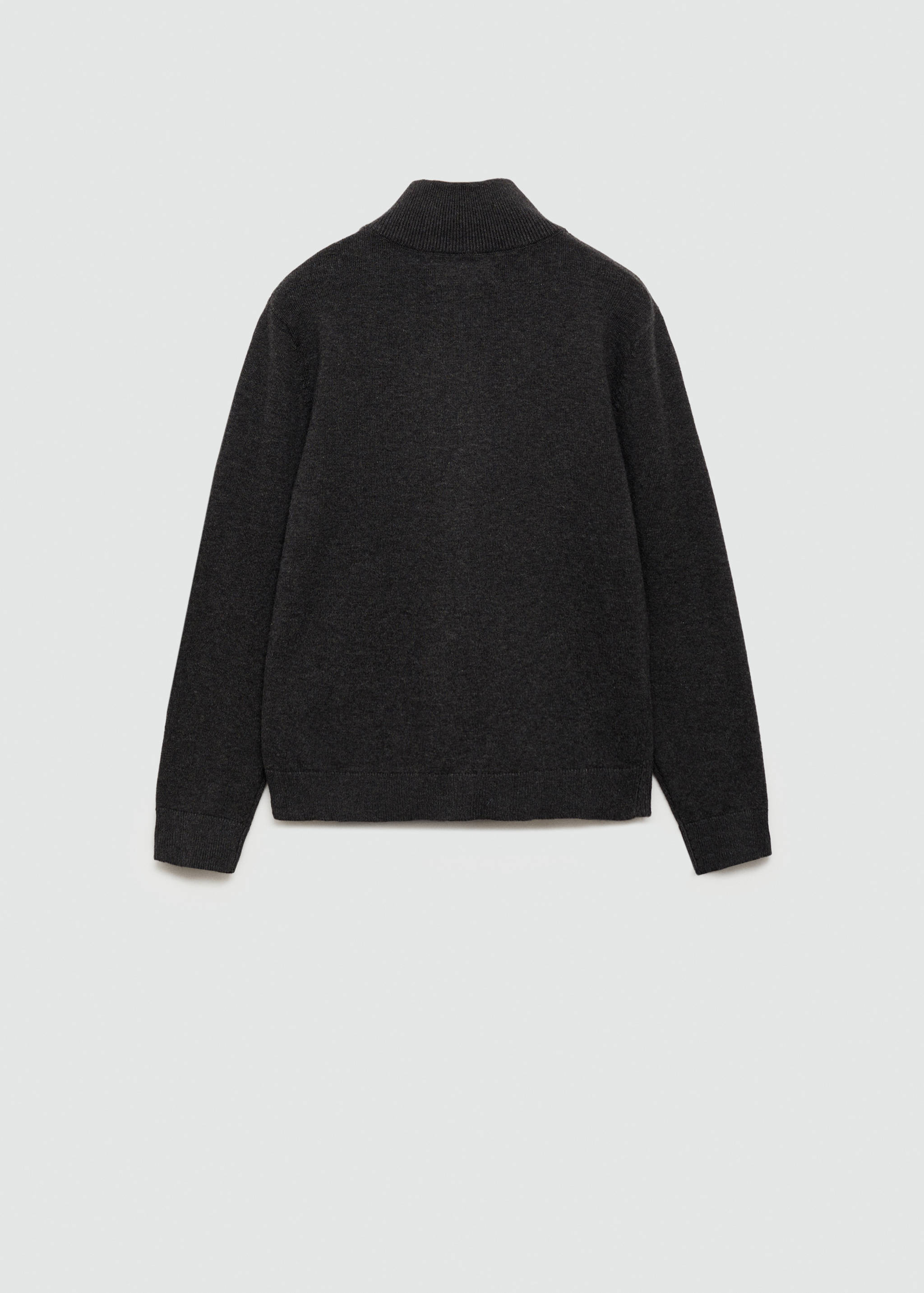 Zipped knit cardigan - Reverse of the article