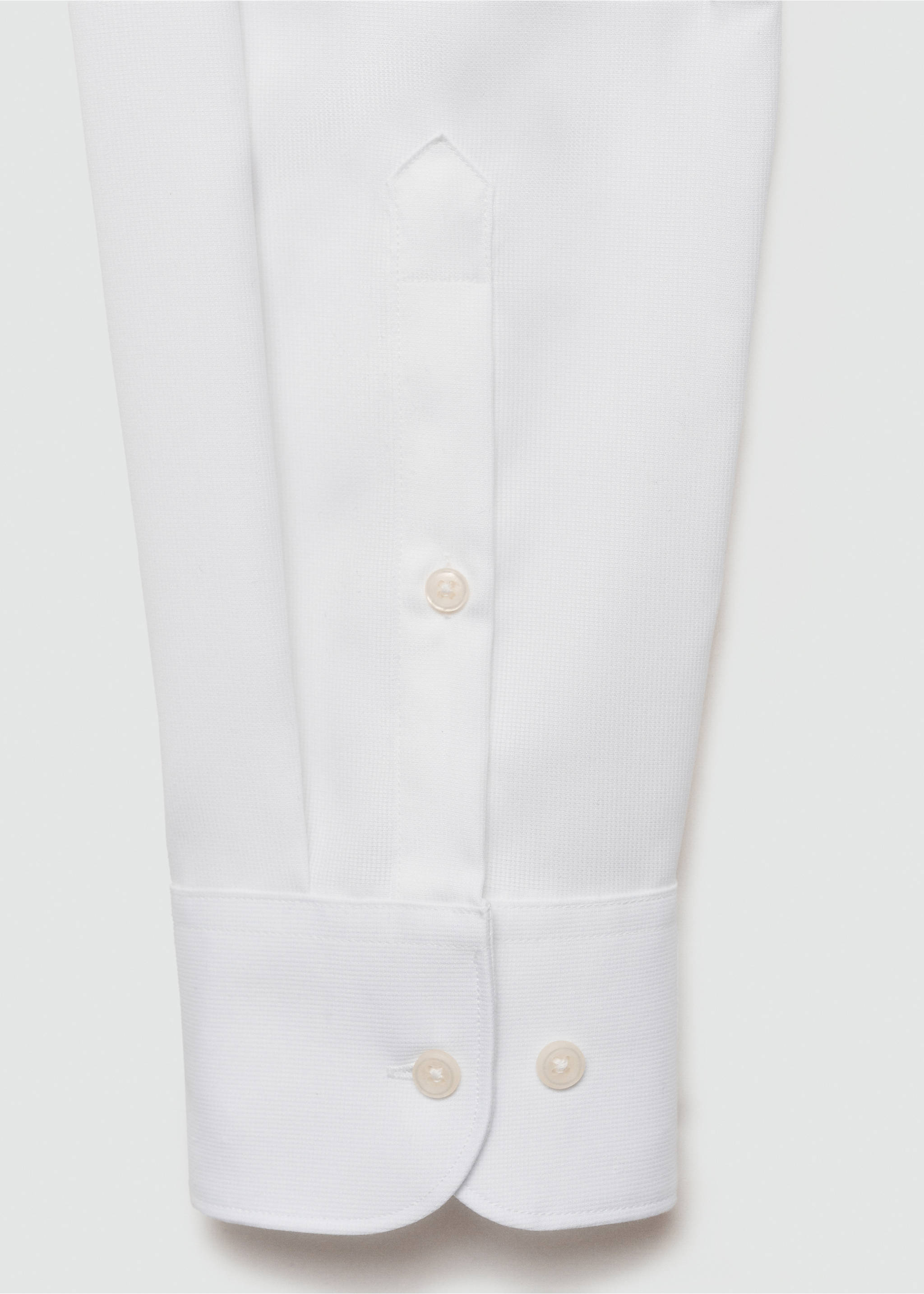 100% cotton slim fit shirt - Details of the article 0, White. Ref: 77095968-00.