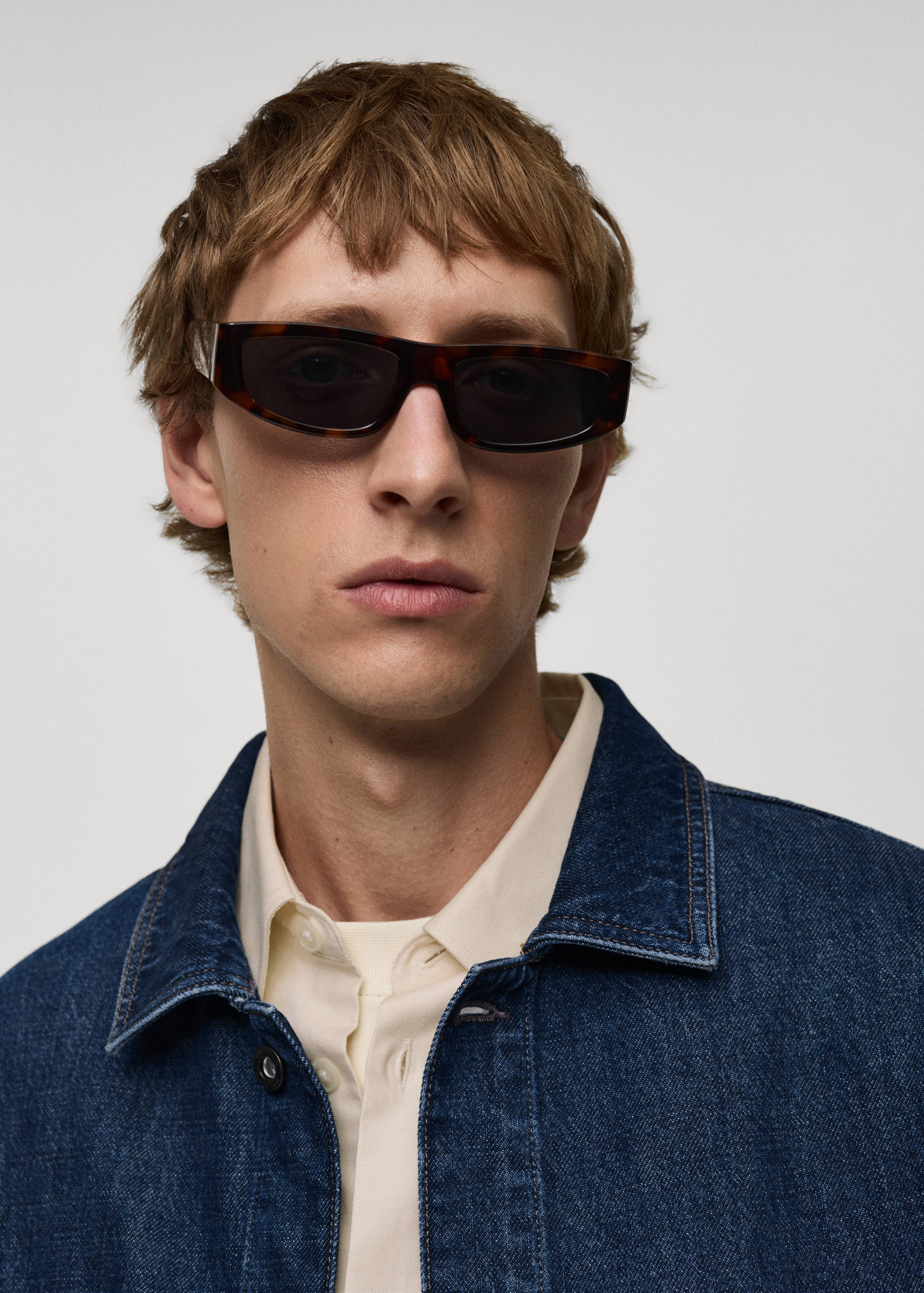 Relaxed-fit denim overshirt - Details of the article 1