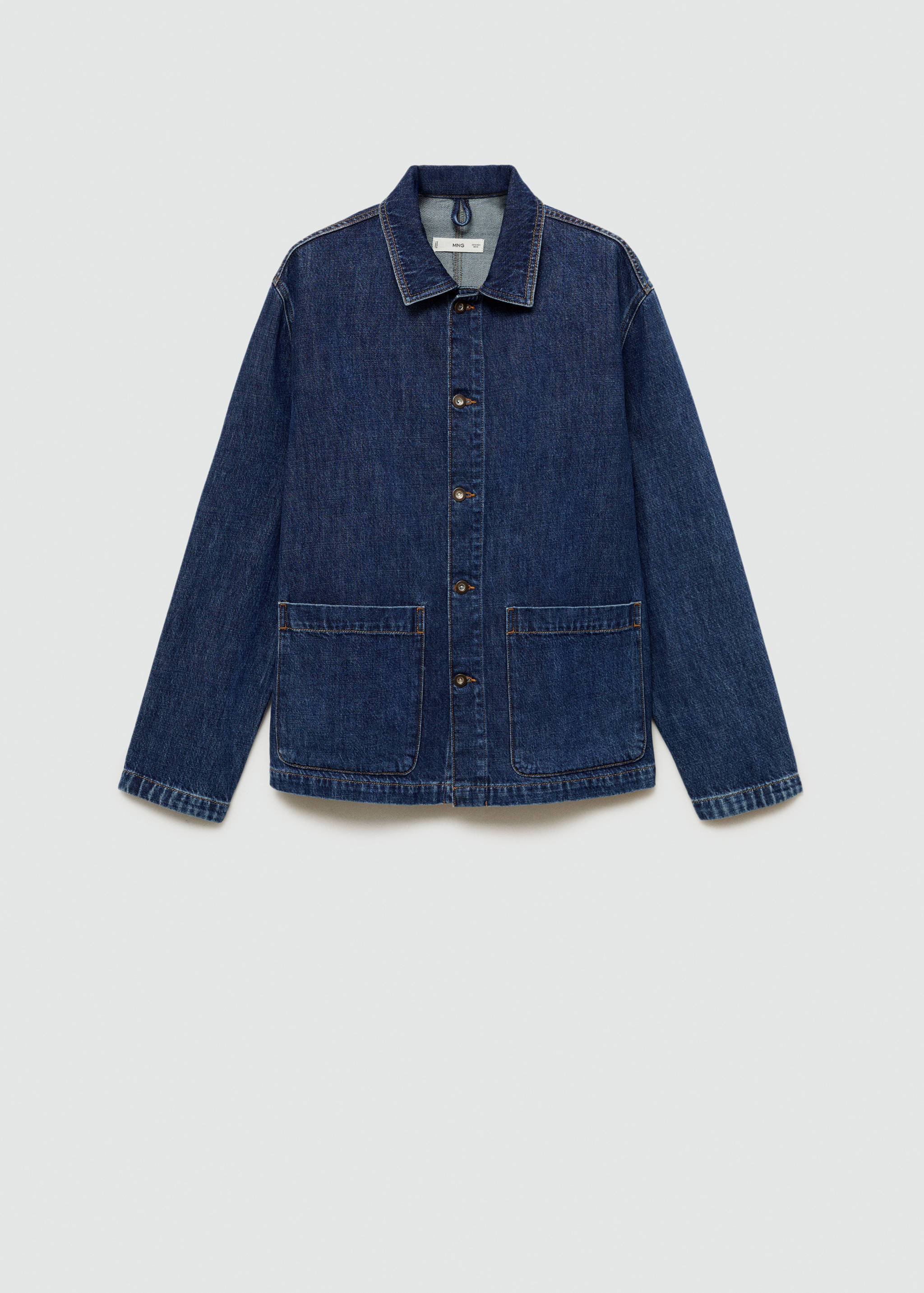 Relaxed-fit denim overshirt - Article without model