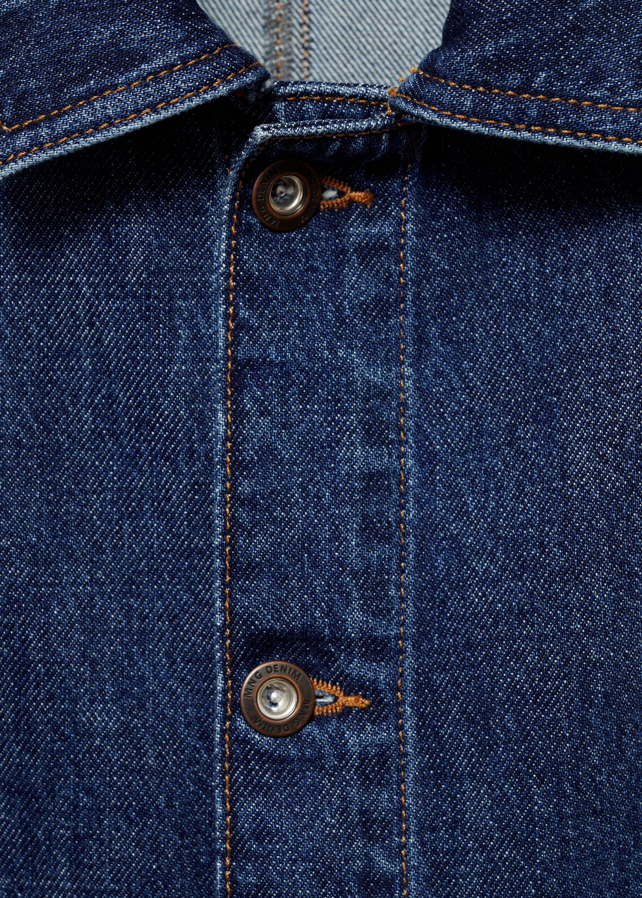 Relaxed-fit denim overshirt - Details of the article 8