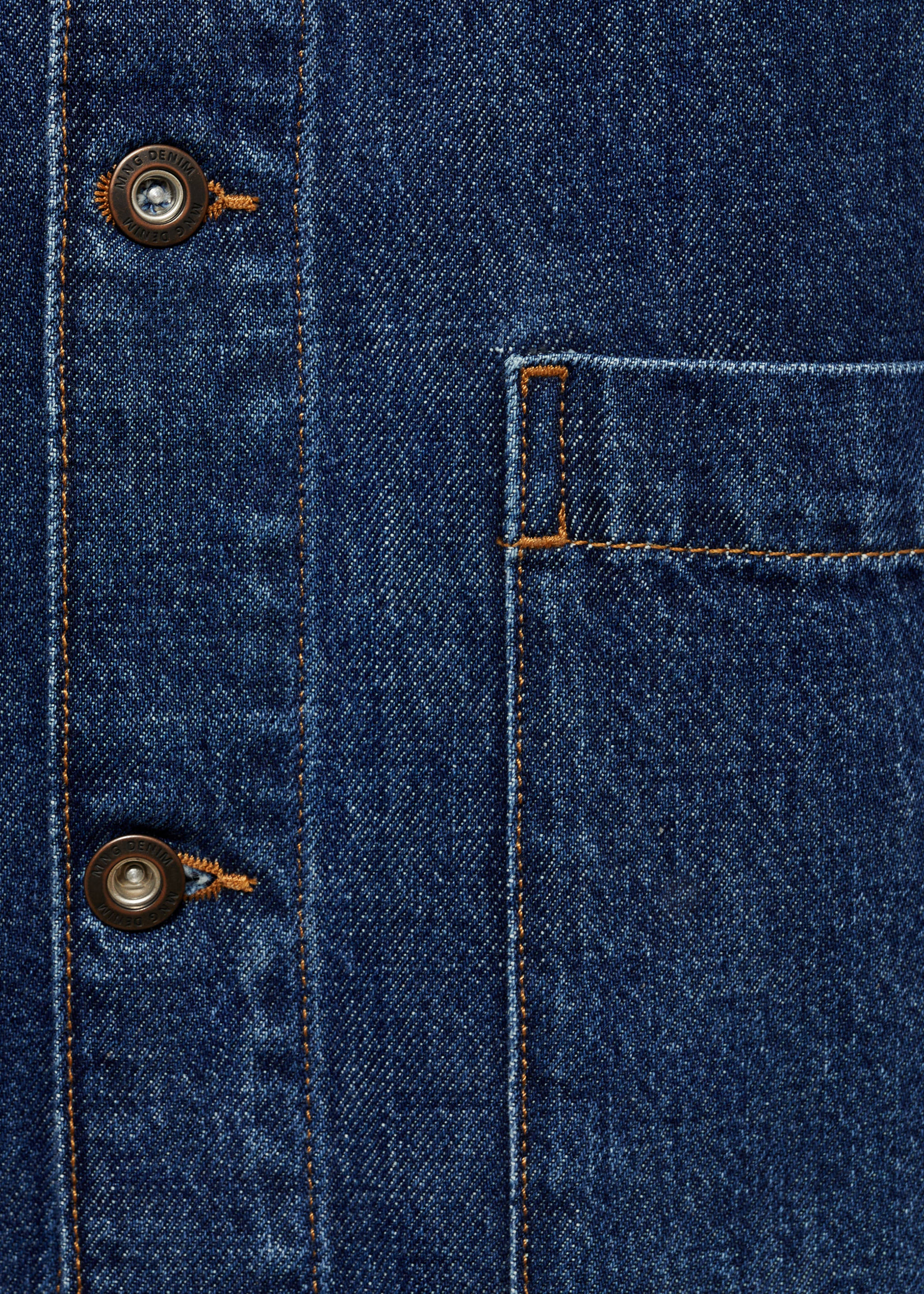 Relaxed-fit denim overshirt - Details of the article 0