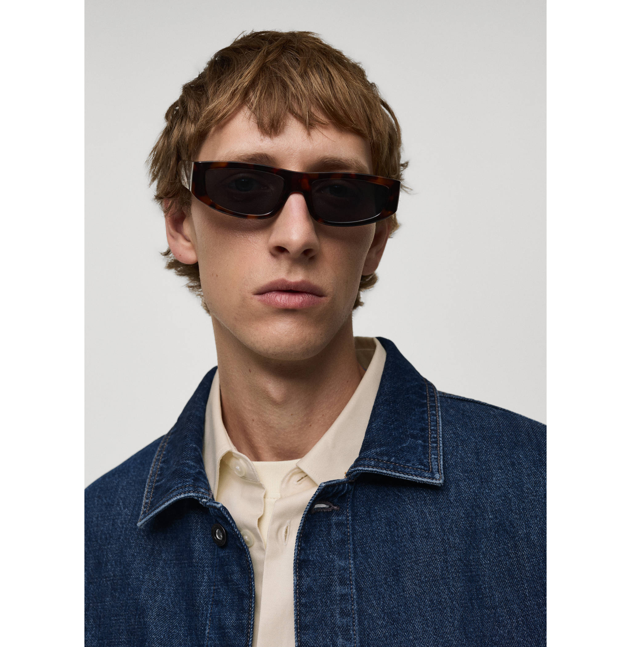 Relaxed-fit denim overshirt - Details of the article 1