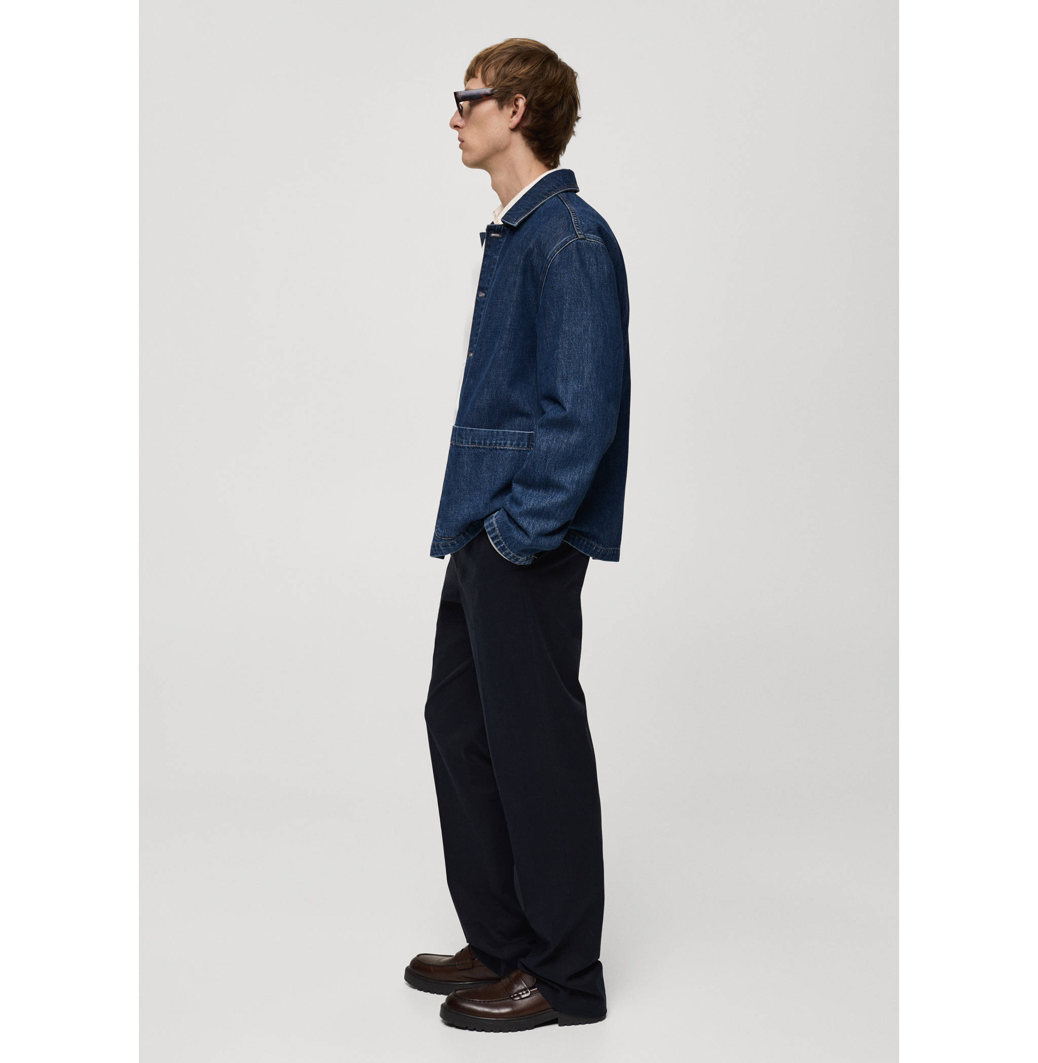 Relaxed-fit denim overshirt - Details of the article 2