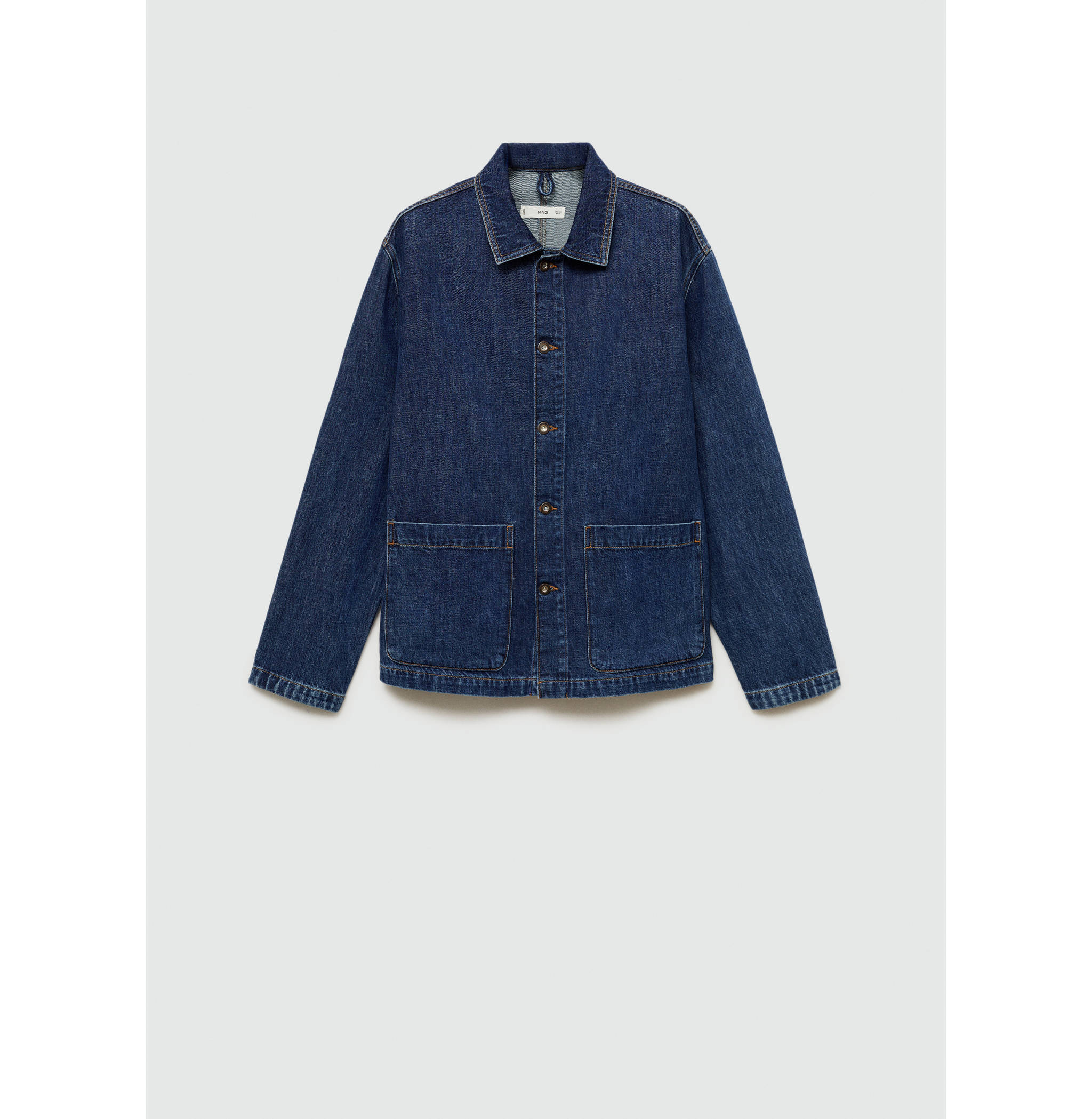 Relaxed-fit denim overshirt - Article without model