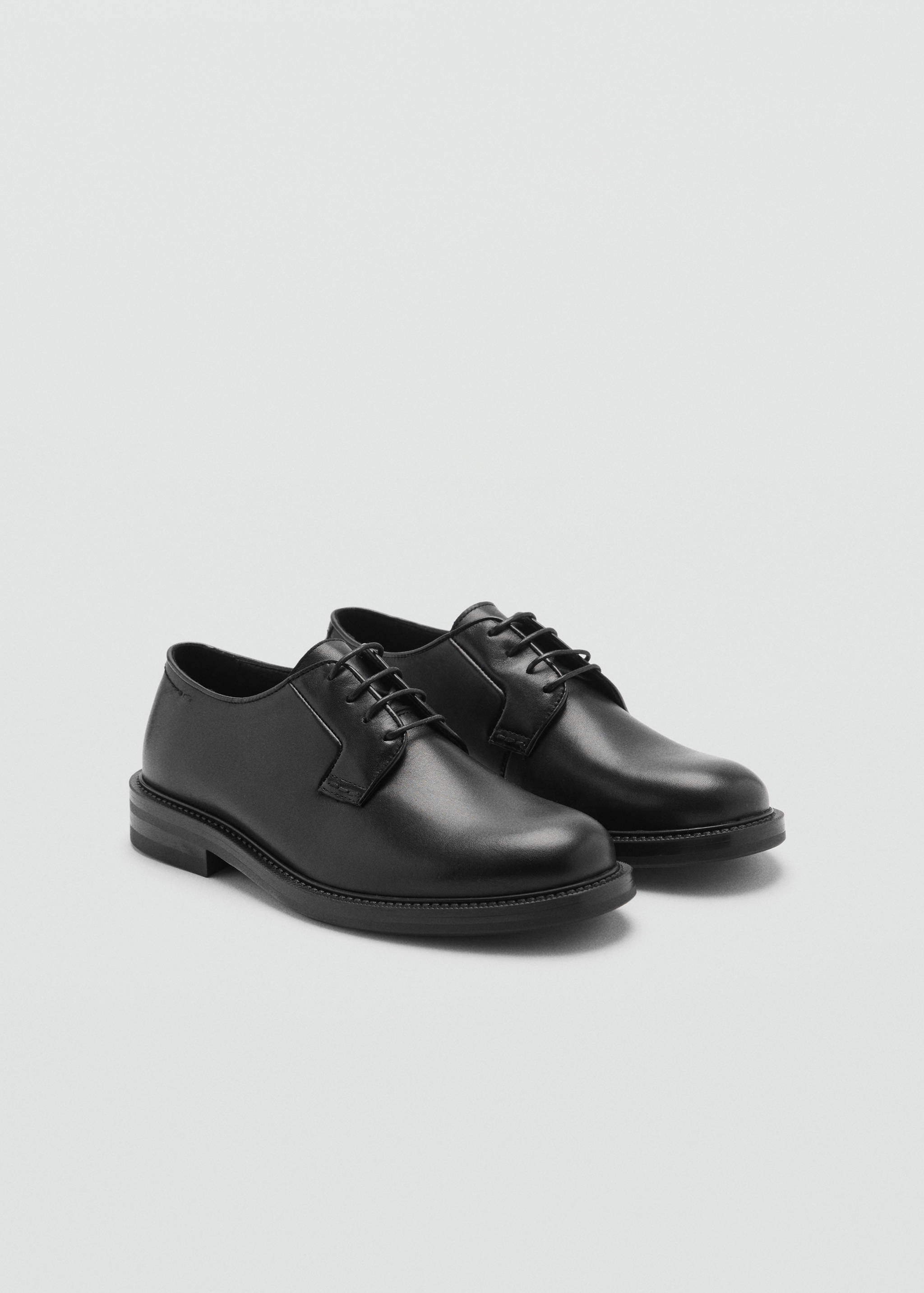 100% leather suit shoes - Medium plane