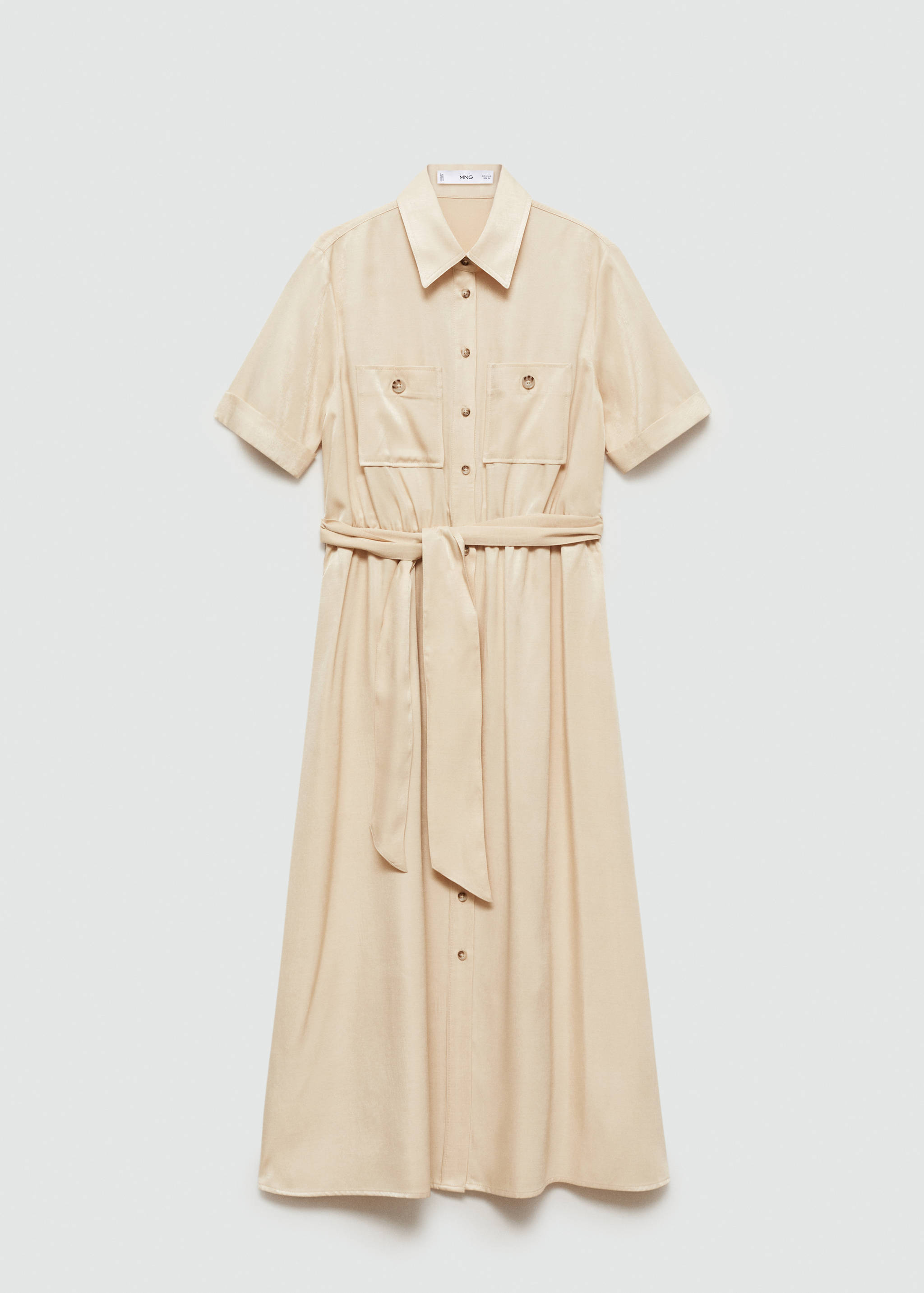 Vestido camisero satinado - Artículo sin modelo