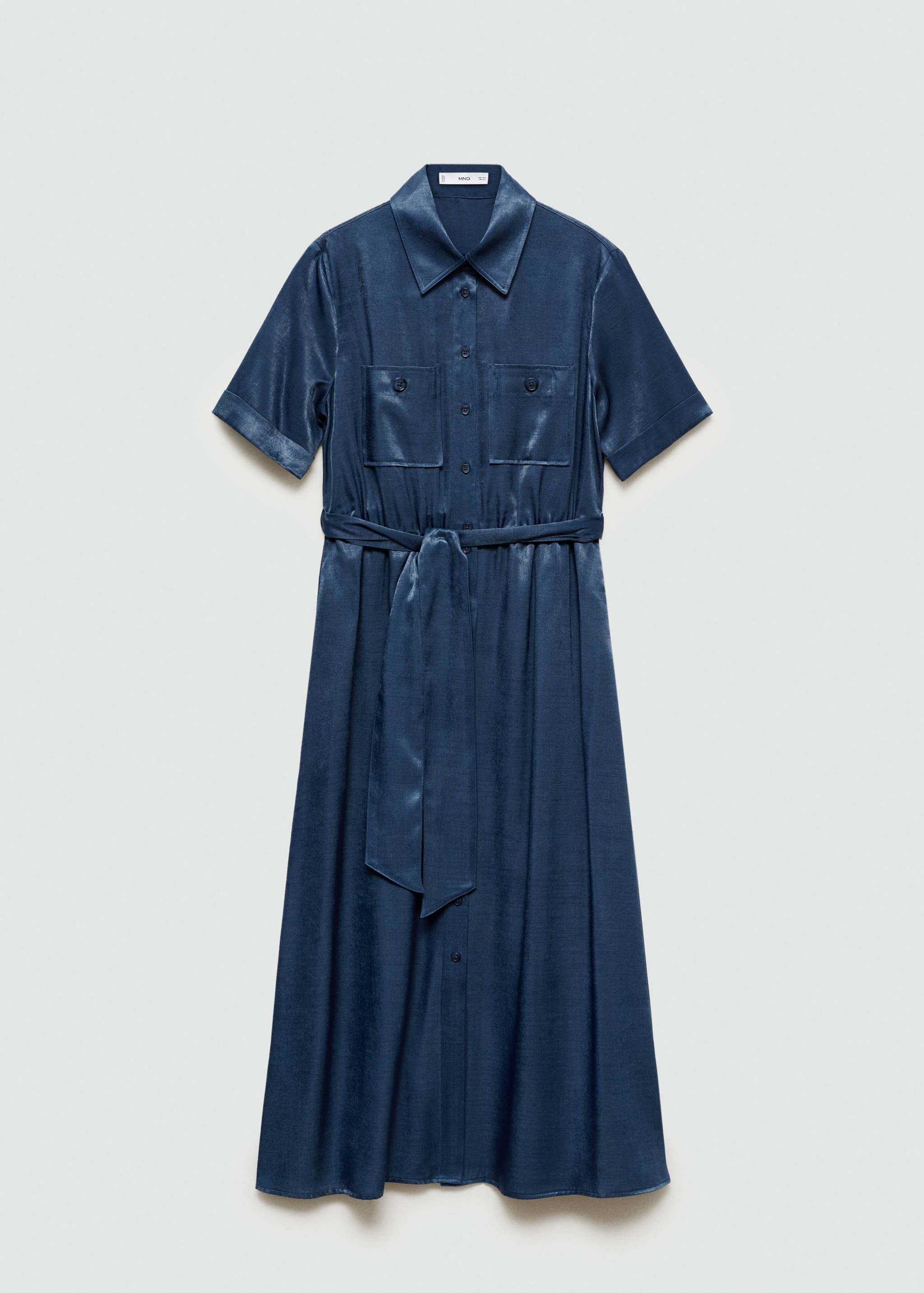 Vestido camisero satinado - Artículo sin modelo