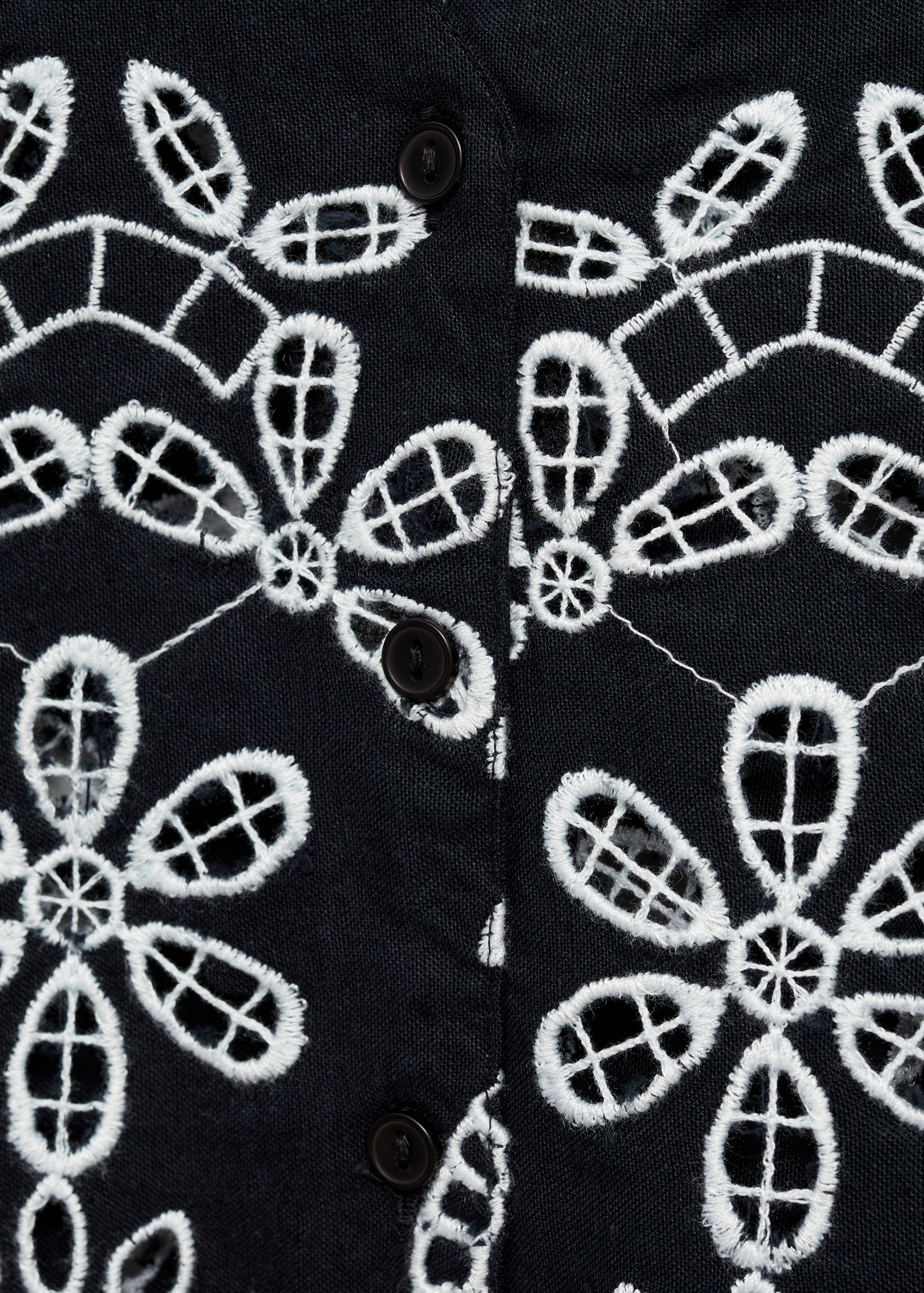 Embroidered crop top - Details of the article 8