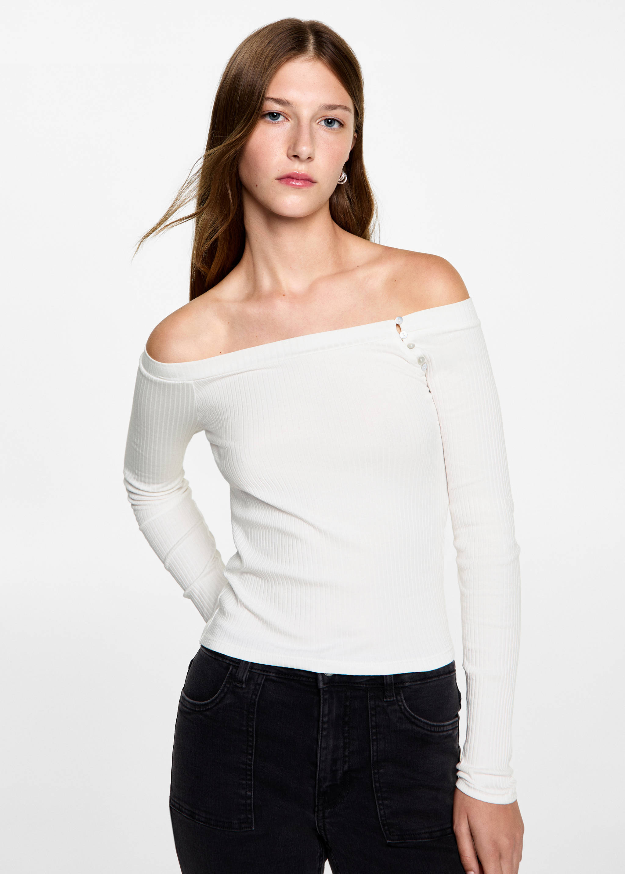 Off shoulders T-shirt - Medium plane
