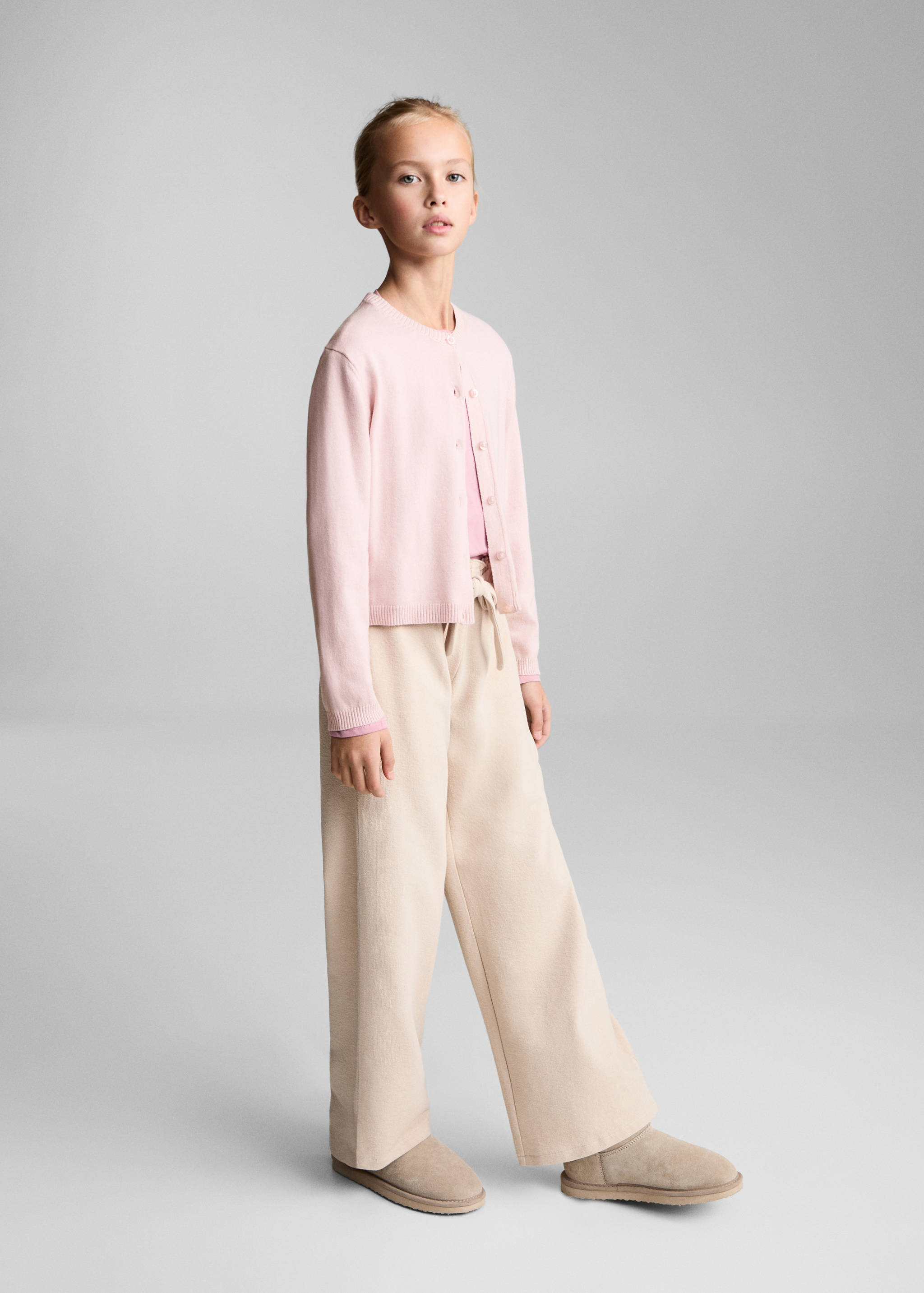 Cardigan maille coton - Plan général